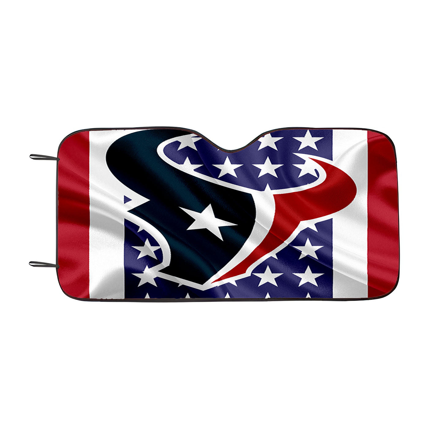 Houston Texans Emblem Silk Flag Car Auto Sun Shade Windshield Cover