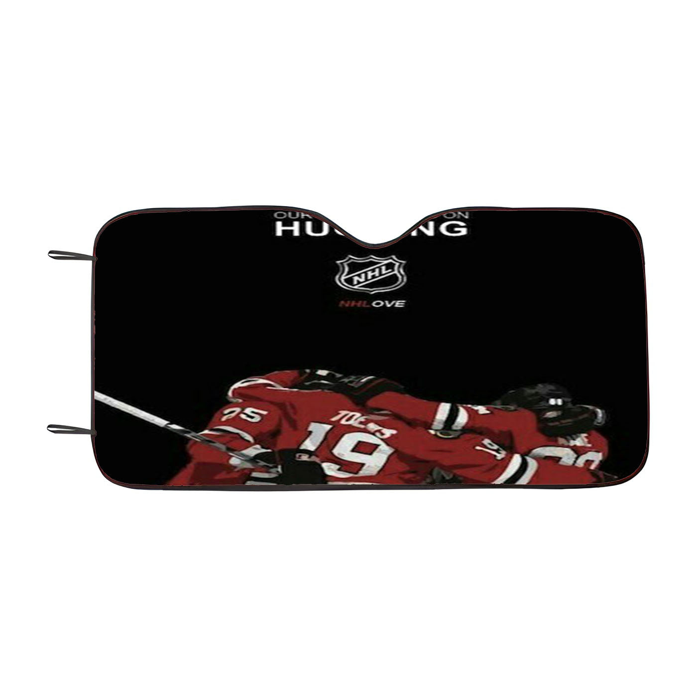 Hugging Nhl Hockey Car Auto Sun Shade Windshield Cover