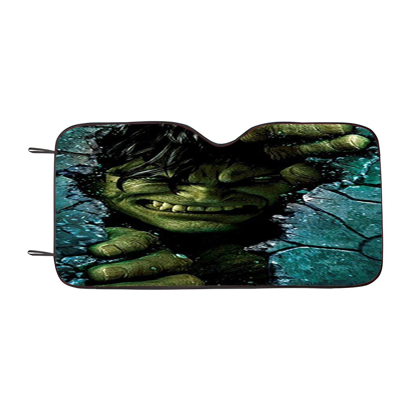 Hulk Broken Building Wall Car Auto Sun Shade Windshield Cover