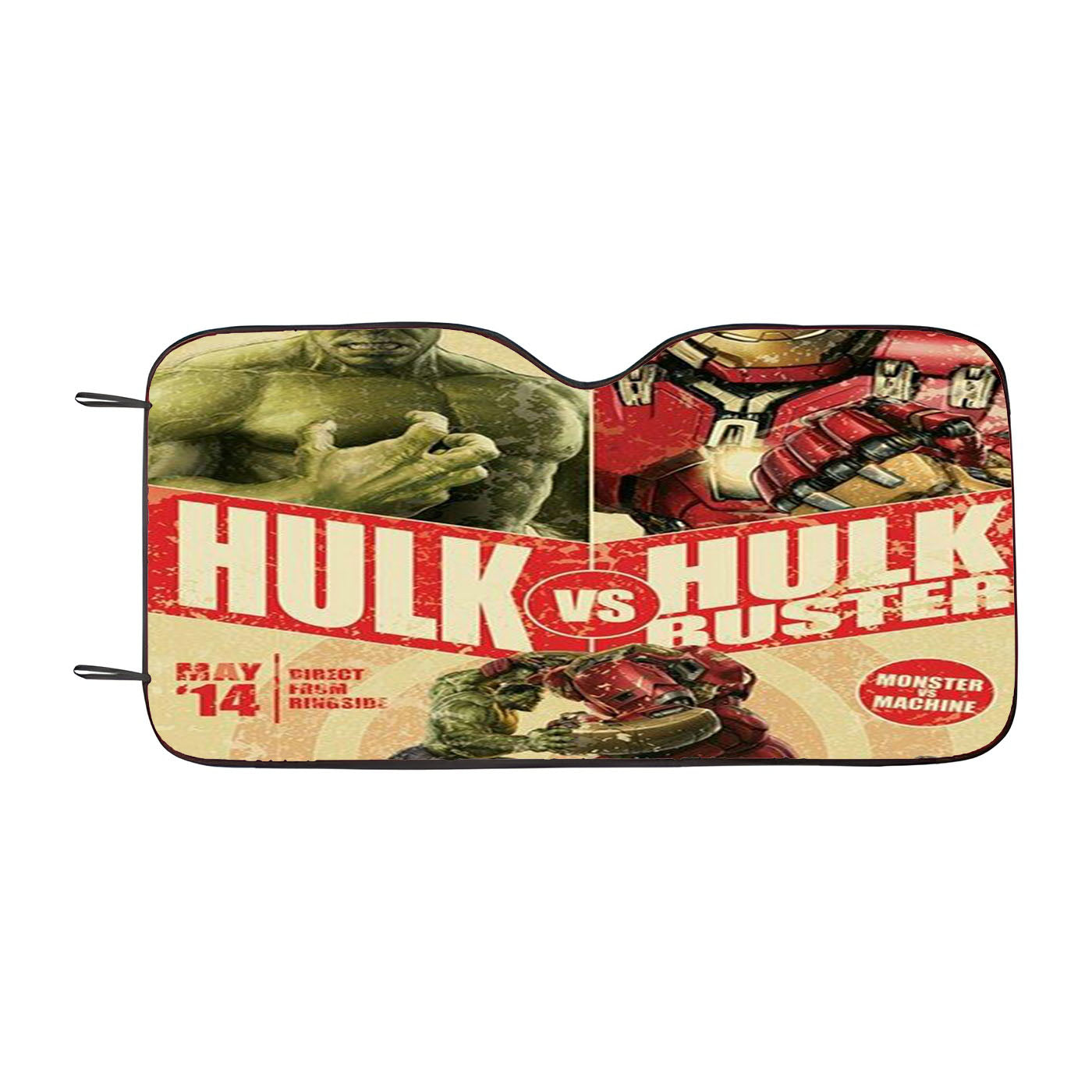 Hulk Vs Hulk Buster Car Auto Sun Shade Windshield Cover