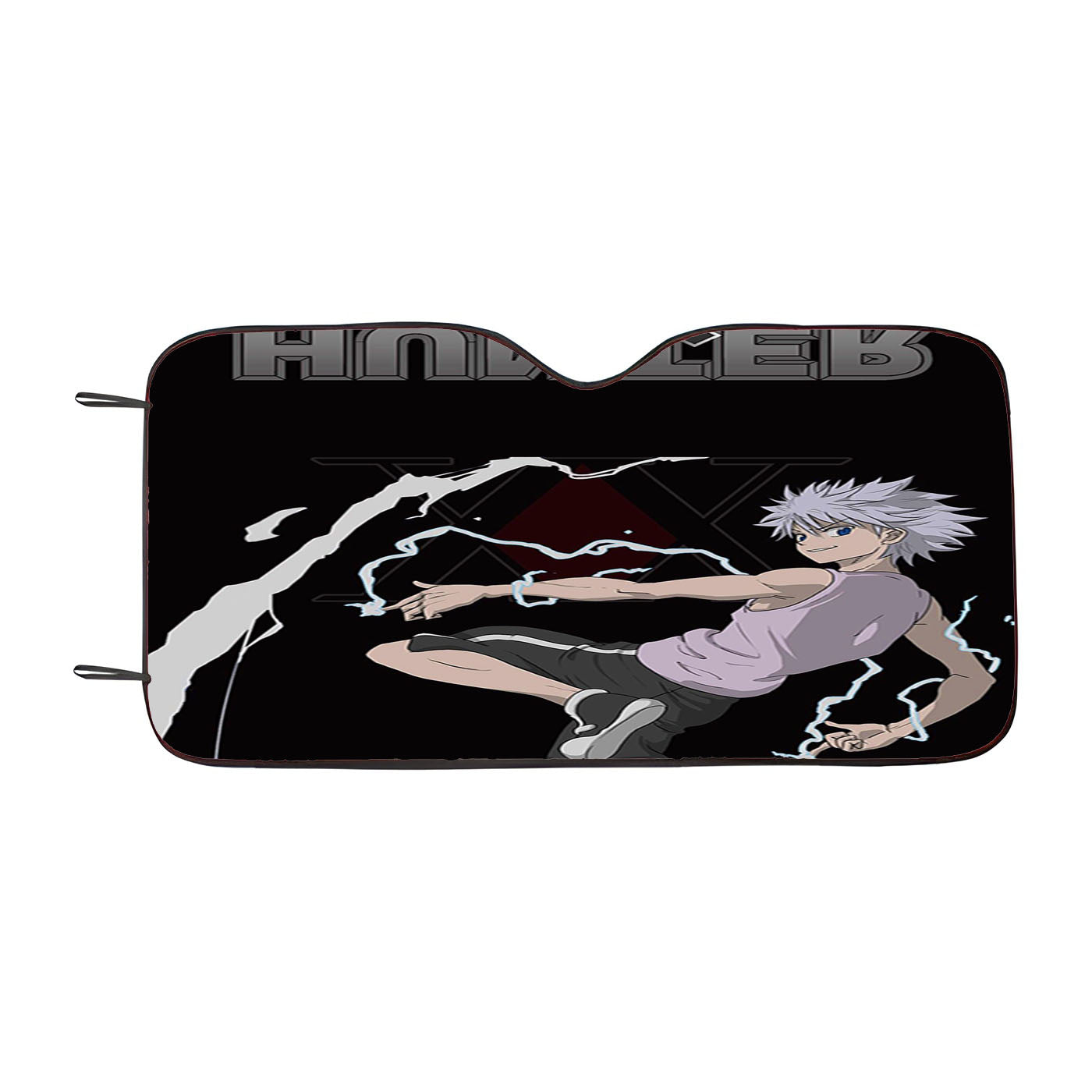 Hunter X Hunter Killua In Black Car Auto Sun Shade Windshield Cover