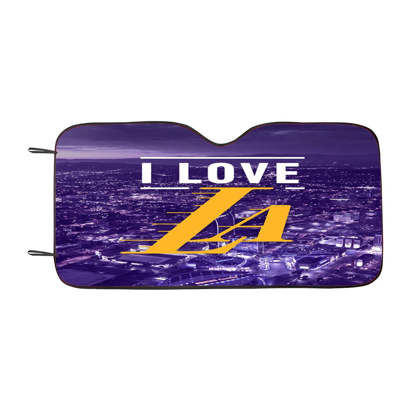 I Love La Lakers Car Auto Sun Shade Windshield Cover