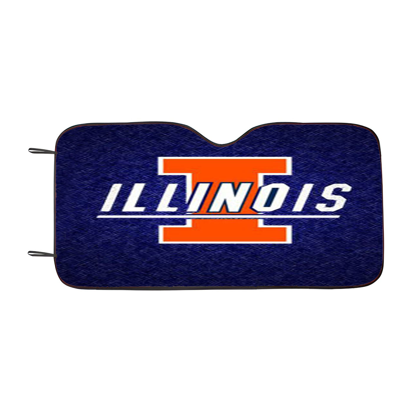 Illinois Fighting Logo Car Auto Sun Shade Windshield Cover