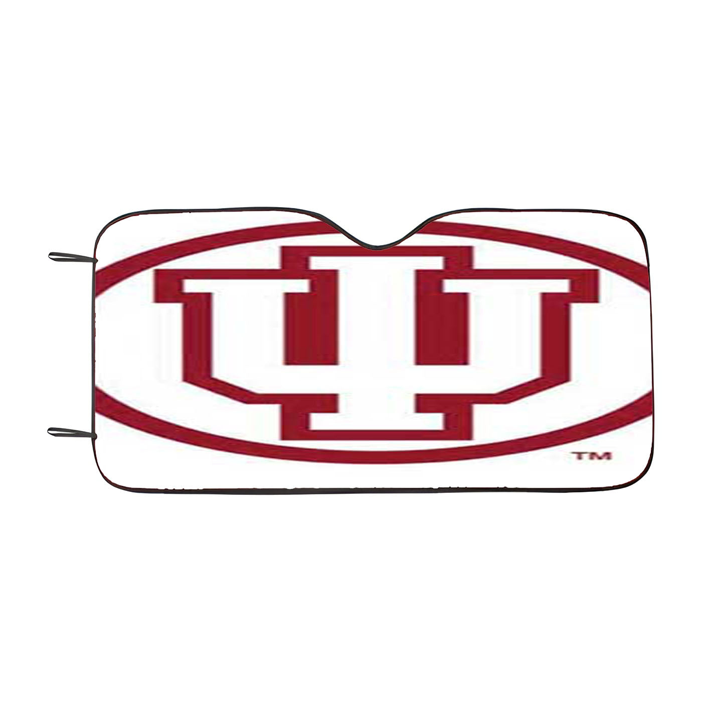 Indiana Hoosiers Logo On Wht Car Auto Sun Shade Windshield Cover