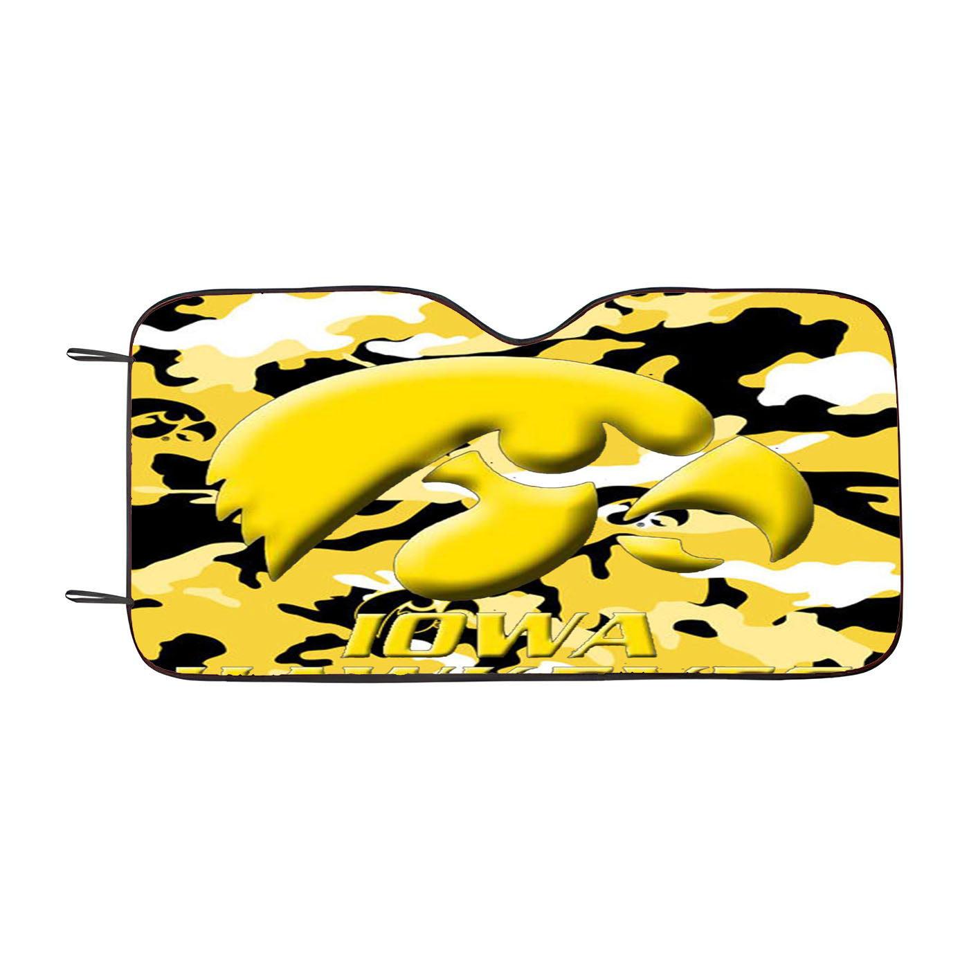 Iowa Hawkeyes Camo Car Auto Sun Shade Windshield Cover