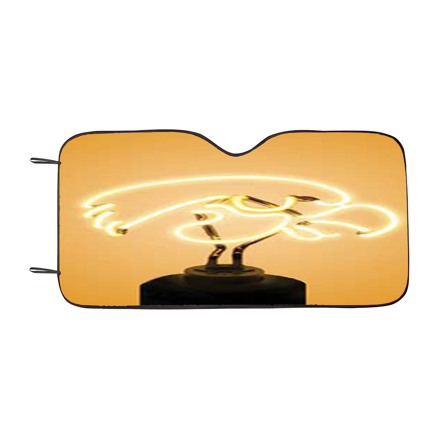 Iowa Hawkeyes Neon Car Auto Sun Shade Windshield Cover