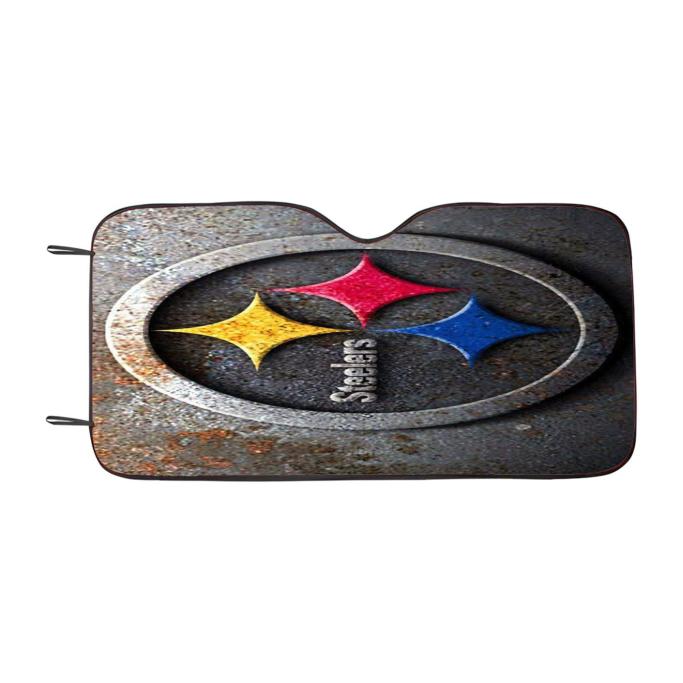 Iron Vintage Symbol Logo Pittsburgh Steelers Car Auto Sun Shade Windshield Cover