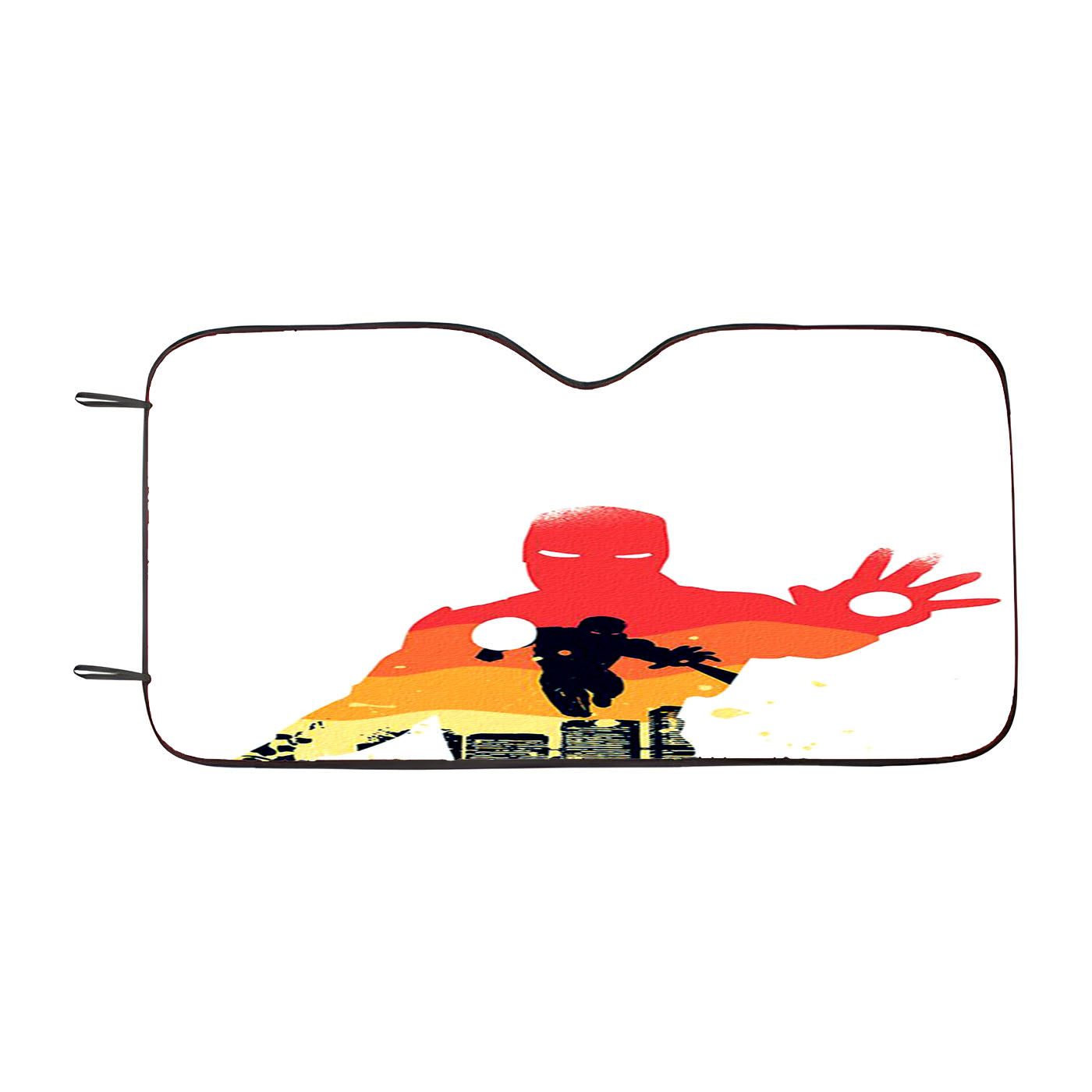Ironman Silhouette Color Car Auto Sun Shade Windshield Cover
