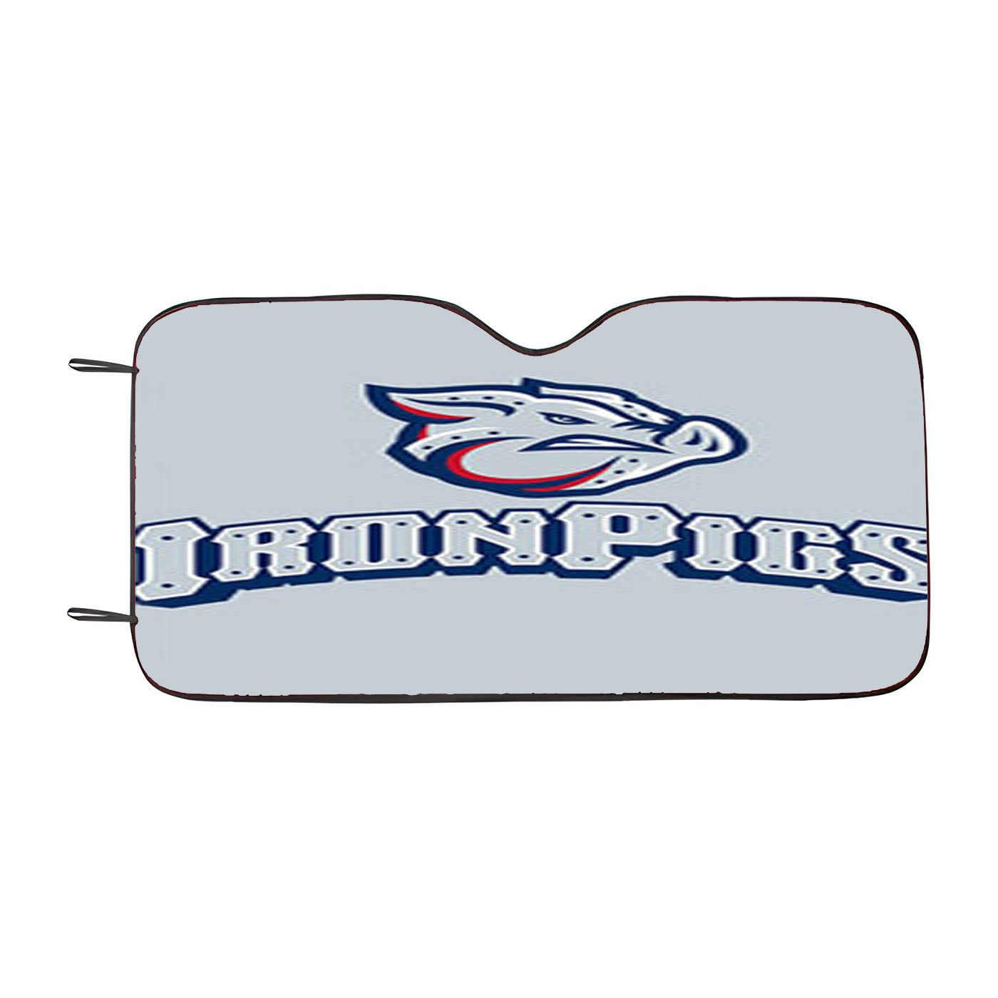 Ironpigs Baseball Logo Gray Car Auto Sun Shade Windshield Cover