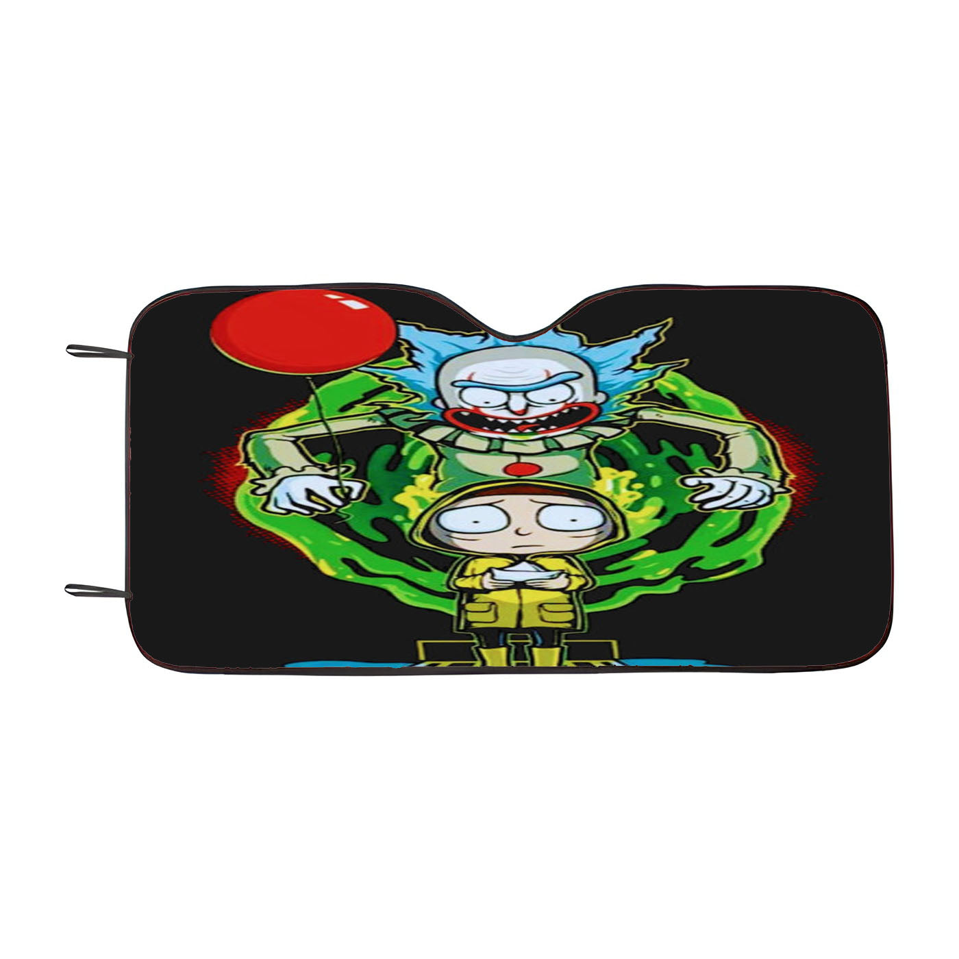 It Clown Pennywise Balloon Car Auto Sun Shade Windshield Cover
