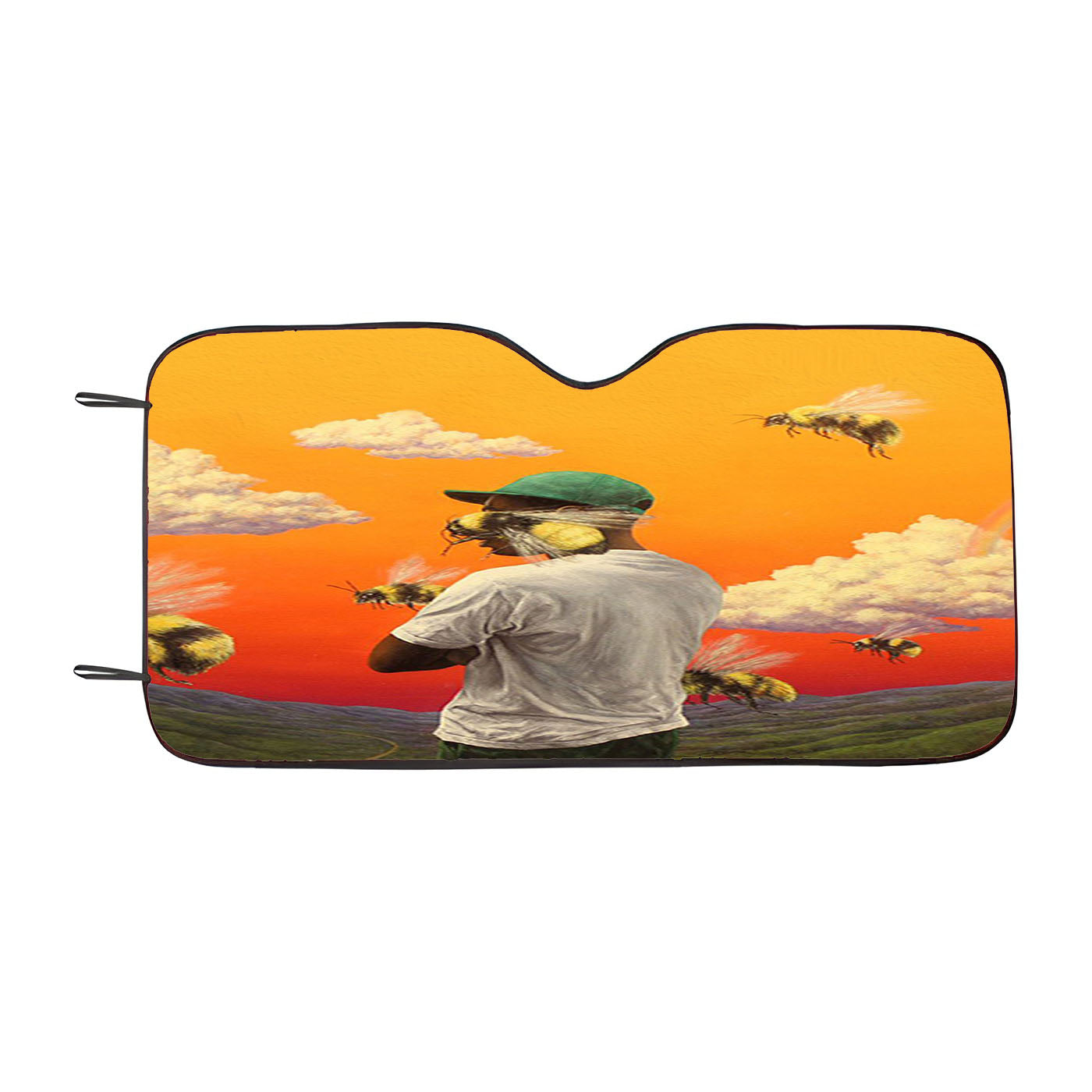 J Cole Bee Garden Sunset Car Auto Sun Shade Windshield Cover