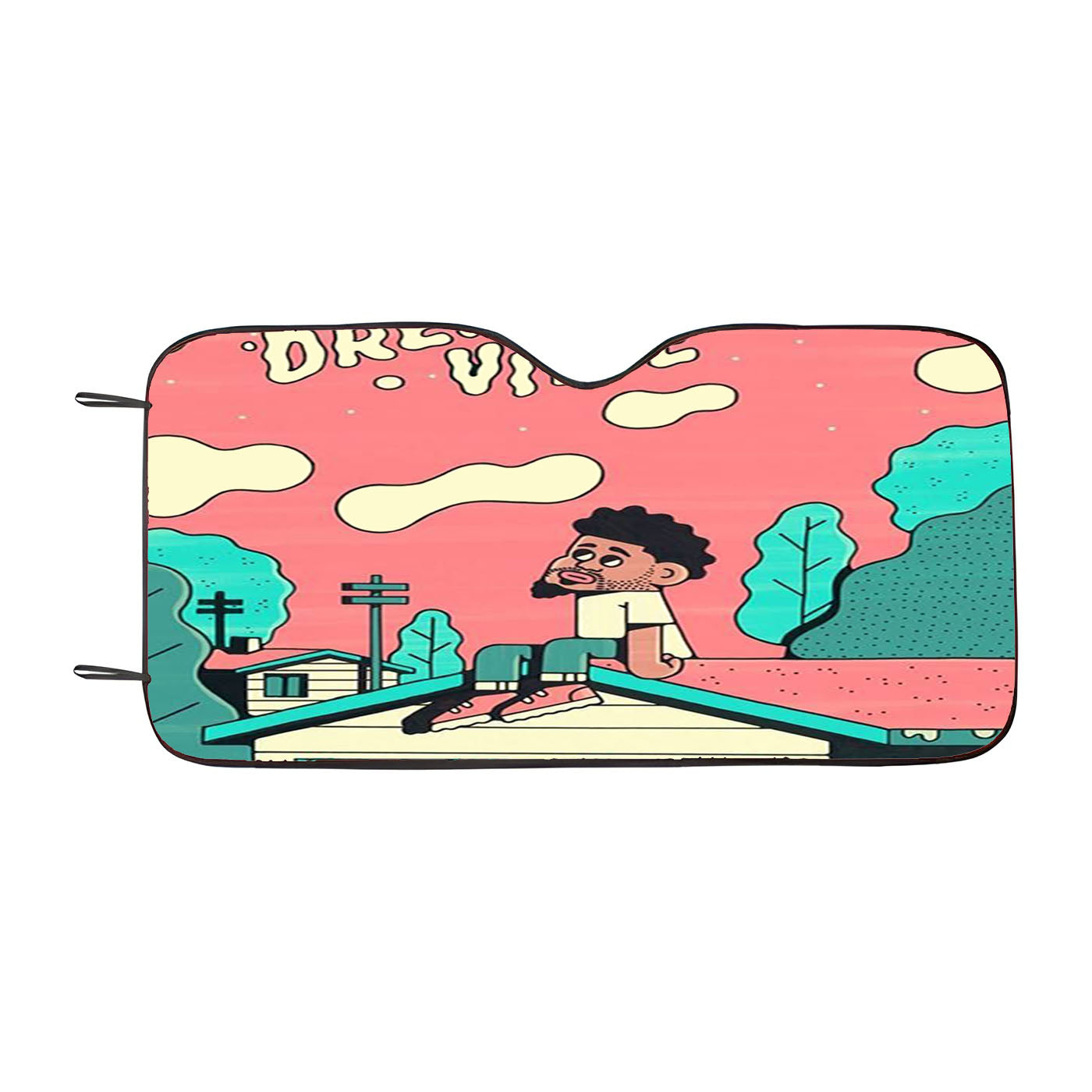 J Cole Dream Ville Car Auto Sun Shade Windshield Cover