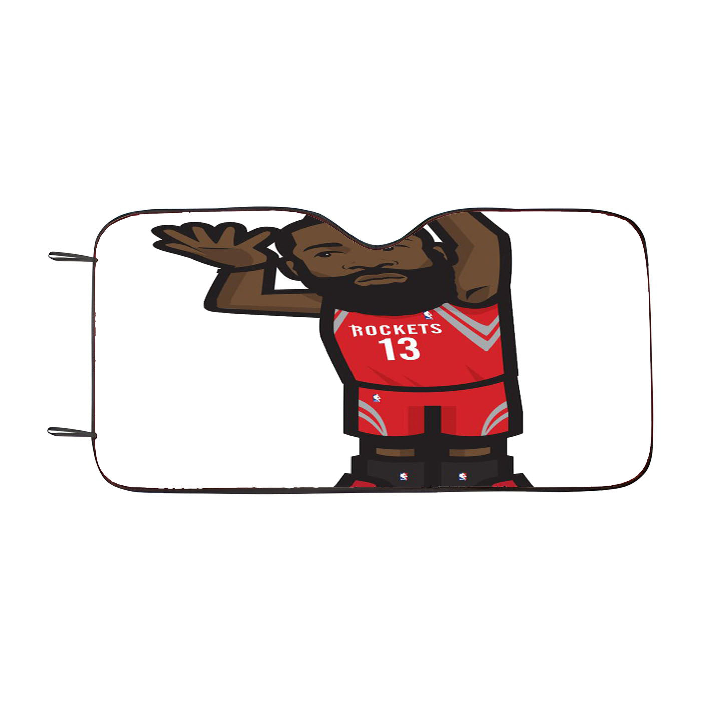 James Harden Stir Cartoon Car Auto Sun Shade Windshield Cover