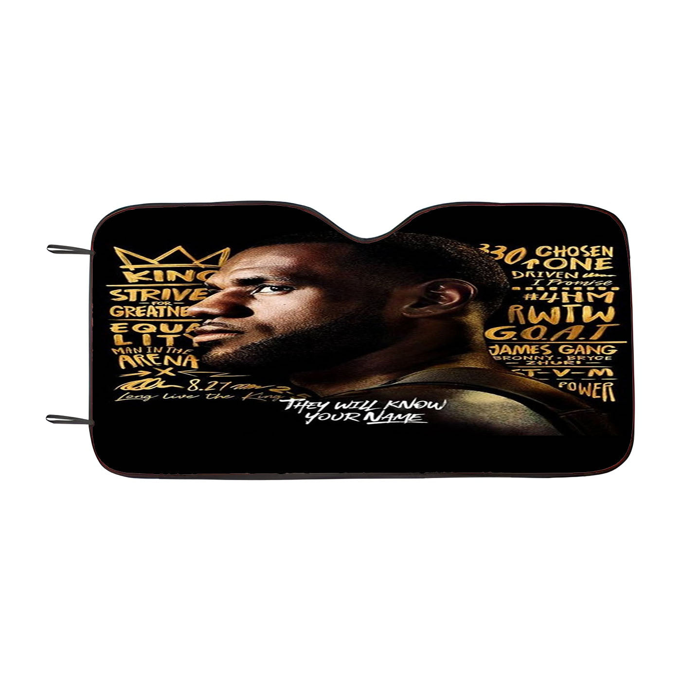 James Lebron Lakers The Kings Car Auto Sun Shade Windshield Cover