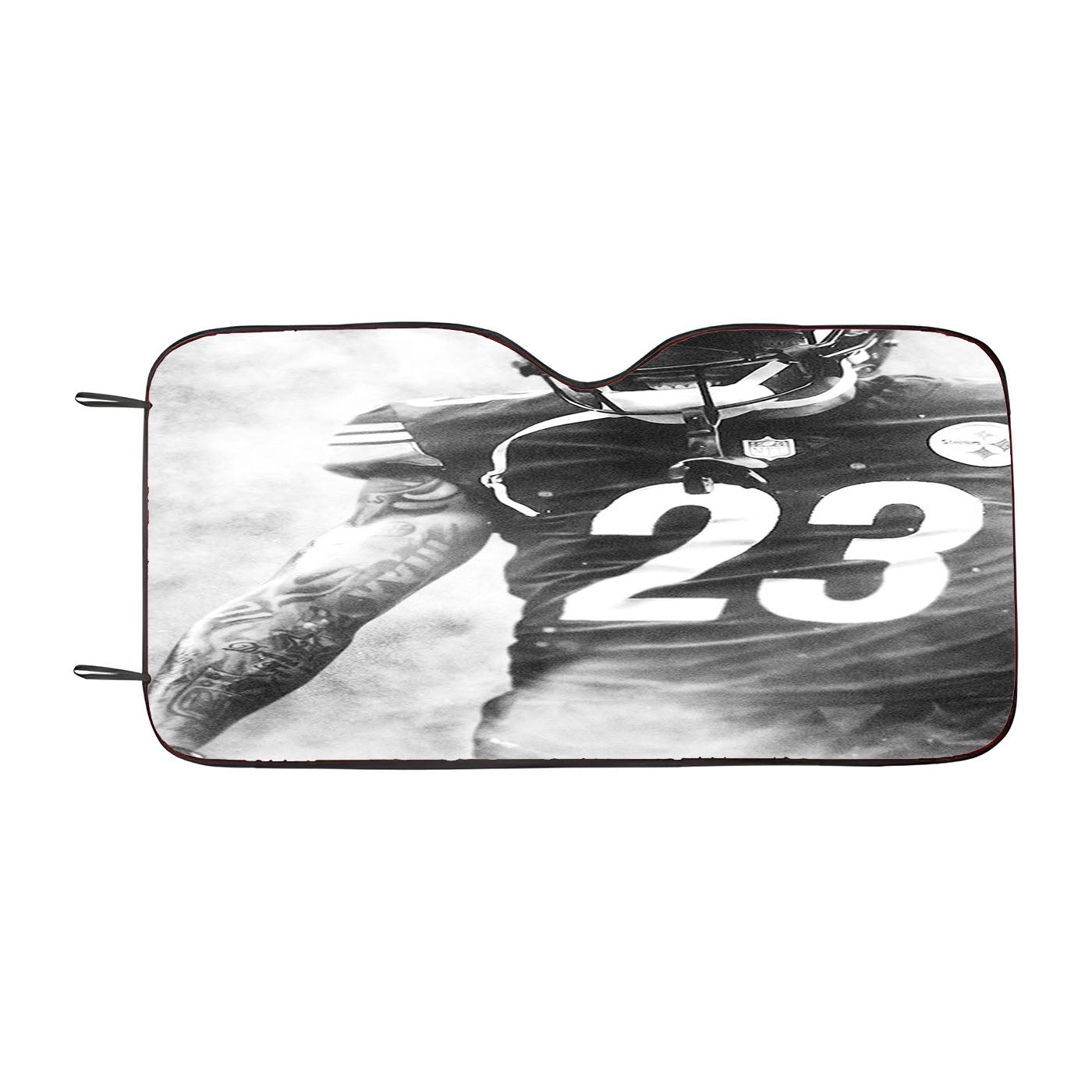 Joe Haden Pittsburgh Steelers Smoke Wallpaper Car Auto Sun Shade Windshield Cover