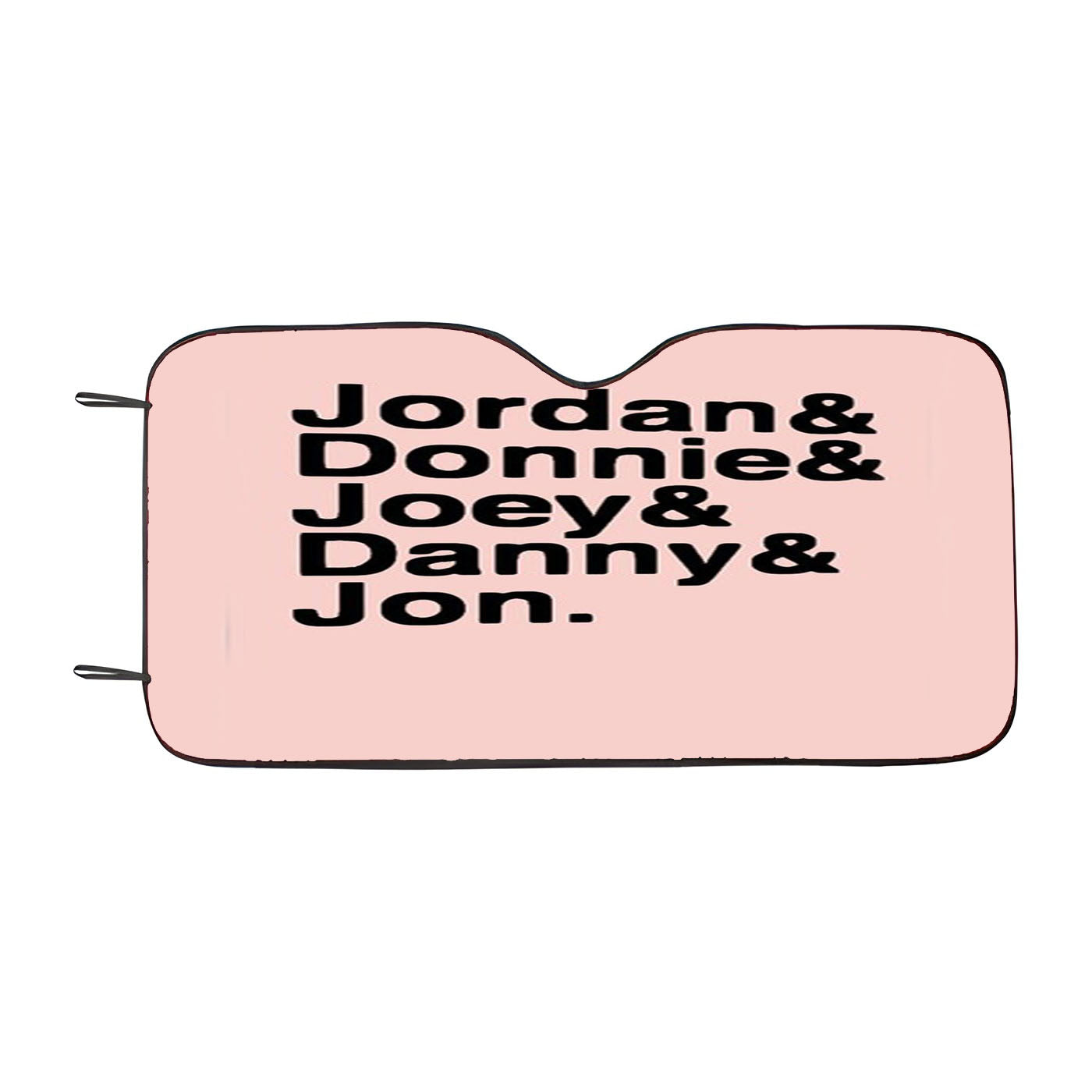 Joey Mcintyre Jordan Knight Donnie Wahlberg Boy Band Fandom Nkotb Car Auto Sun Shade Windshield Cover