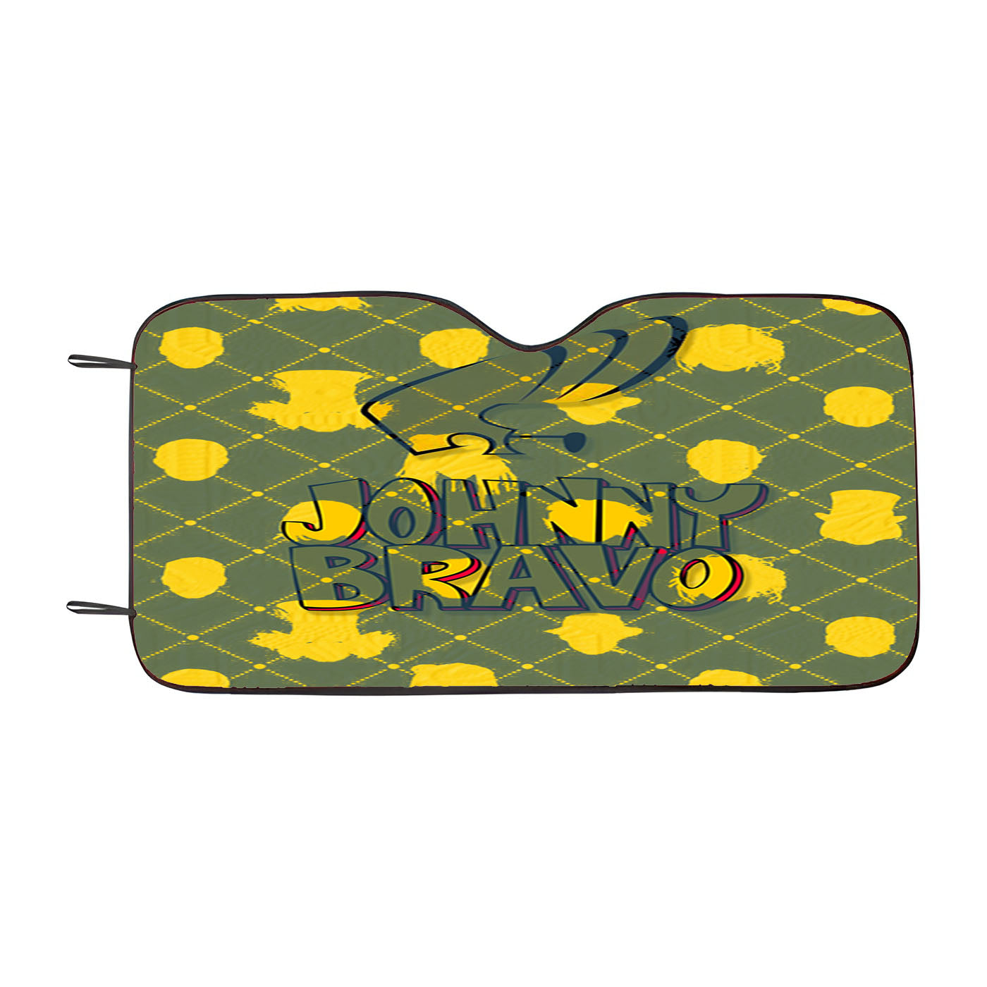 Johnny Bravo Cartoon Pattern Car Auto Sun Shade Windshield Cover