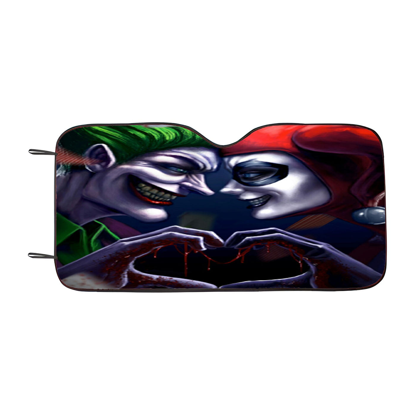 Joker Harley Quinn Smile Car Auto Sun Shade Windshield Cover