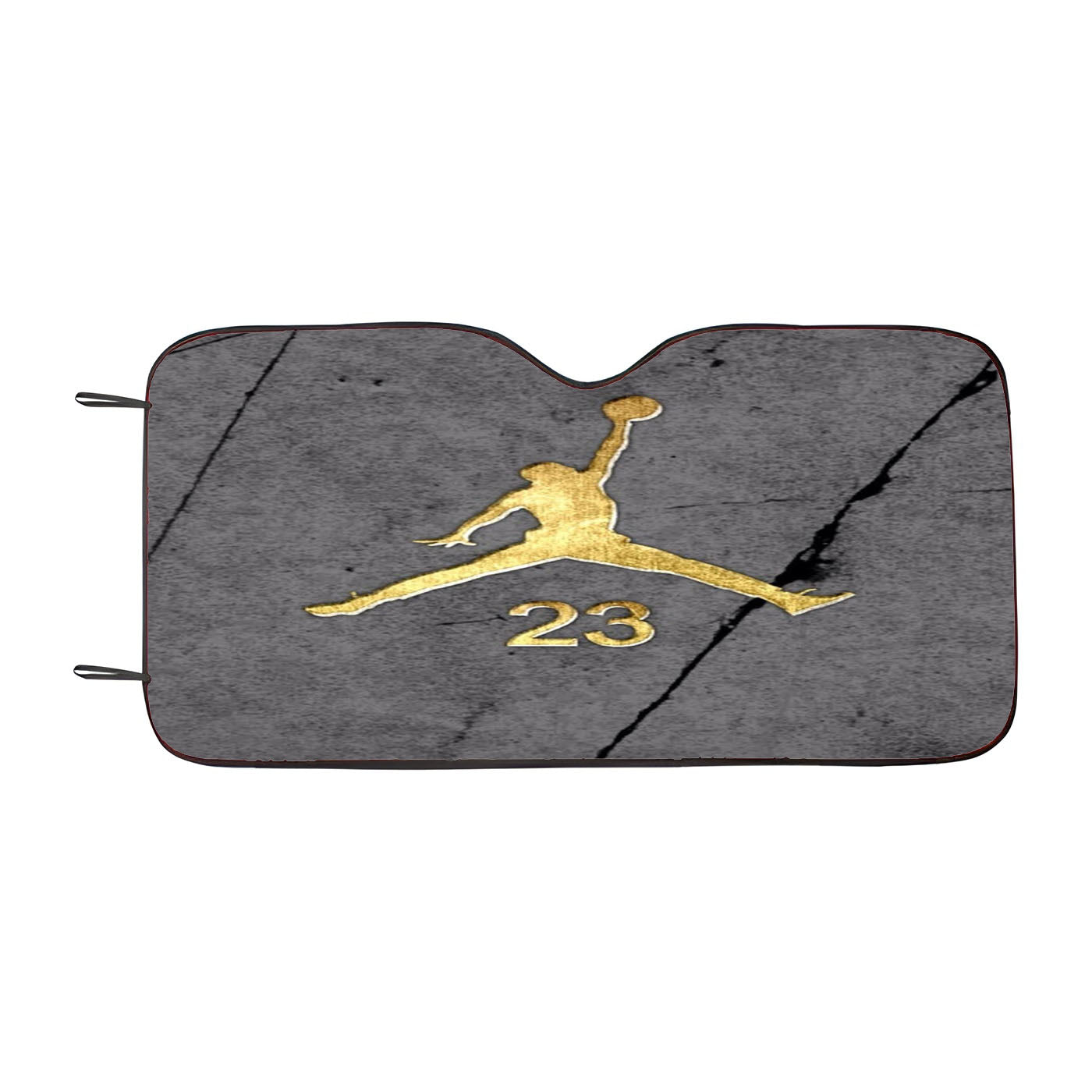 Jordan Gold Marble Car Auto Sun Shade Windshield Cover