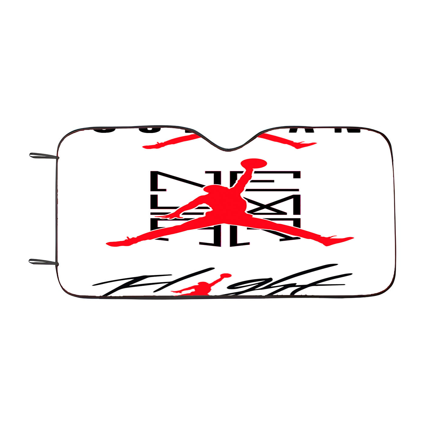 Jordan Logo Car Auto Sun Shade Windshield Cover