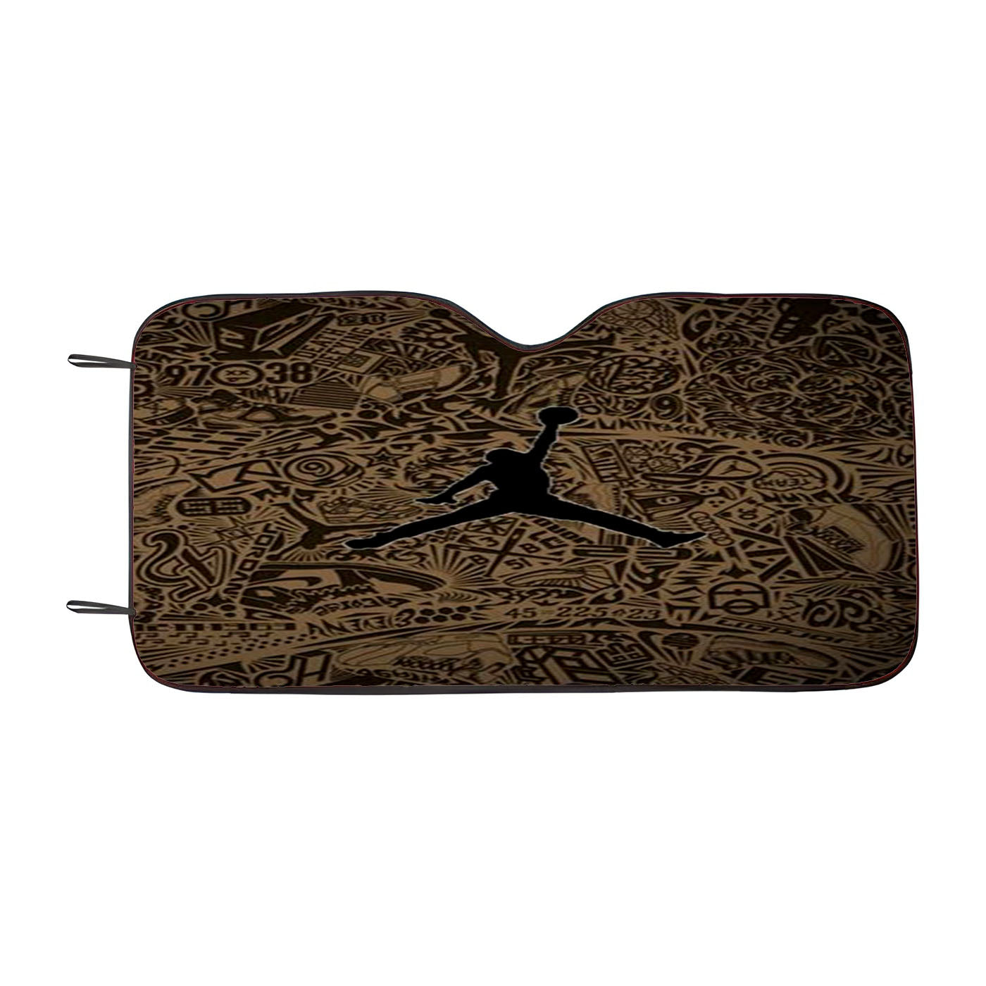 Jordan Pattern Car Auto Sun Shade Windshield Cover