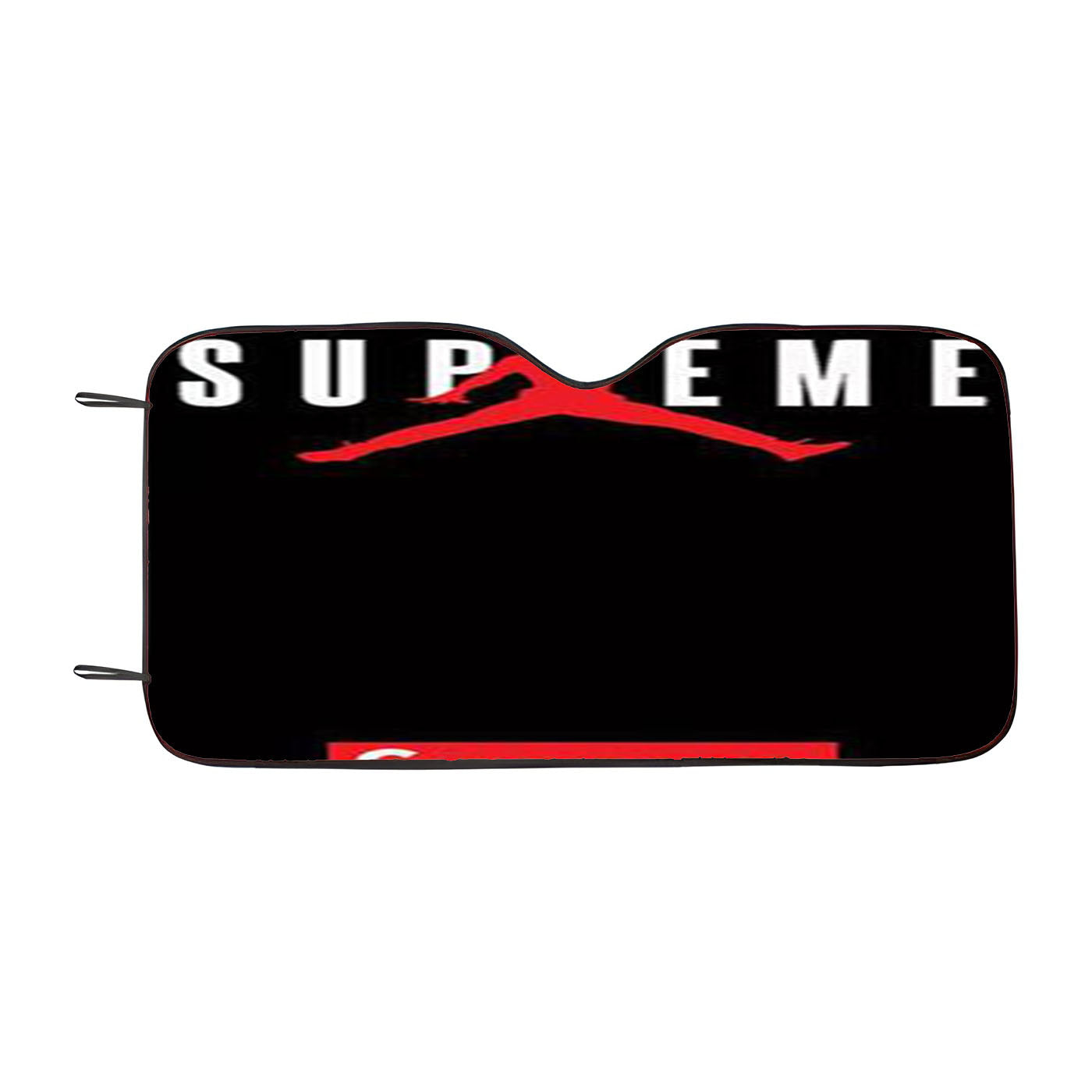 Jordan Supreme Black Car Auto Sun Shade Windshield Cover