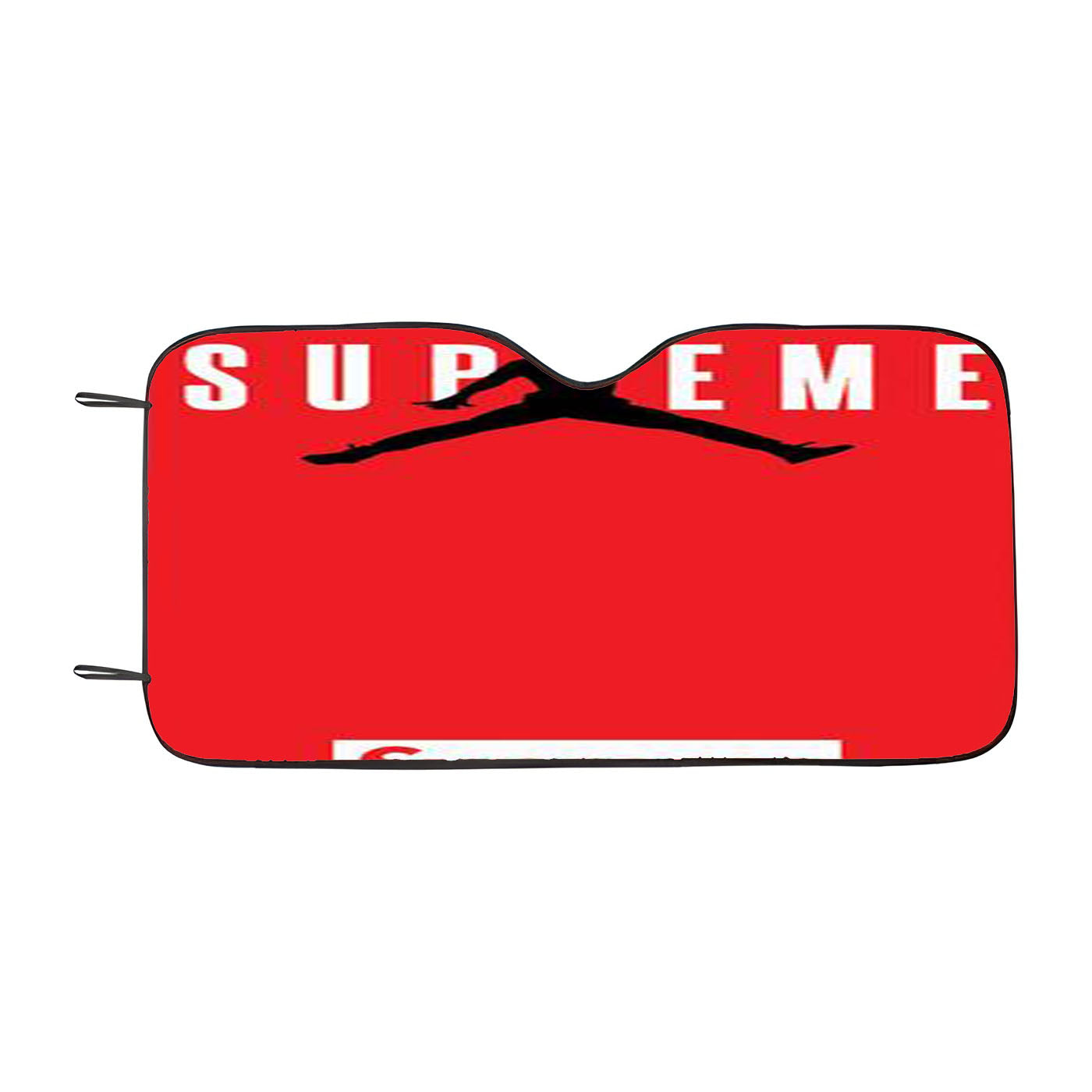Jordan Supreme Red Car Auto Sun Shade Windshield Cover