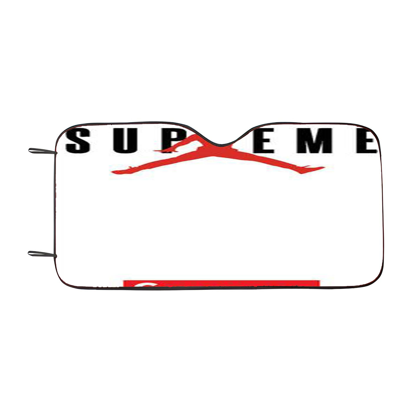 Jordan Supreme White Car Auto Sun Shade Windshield Cover