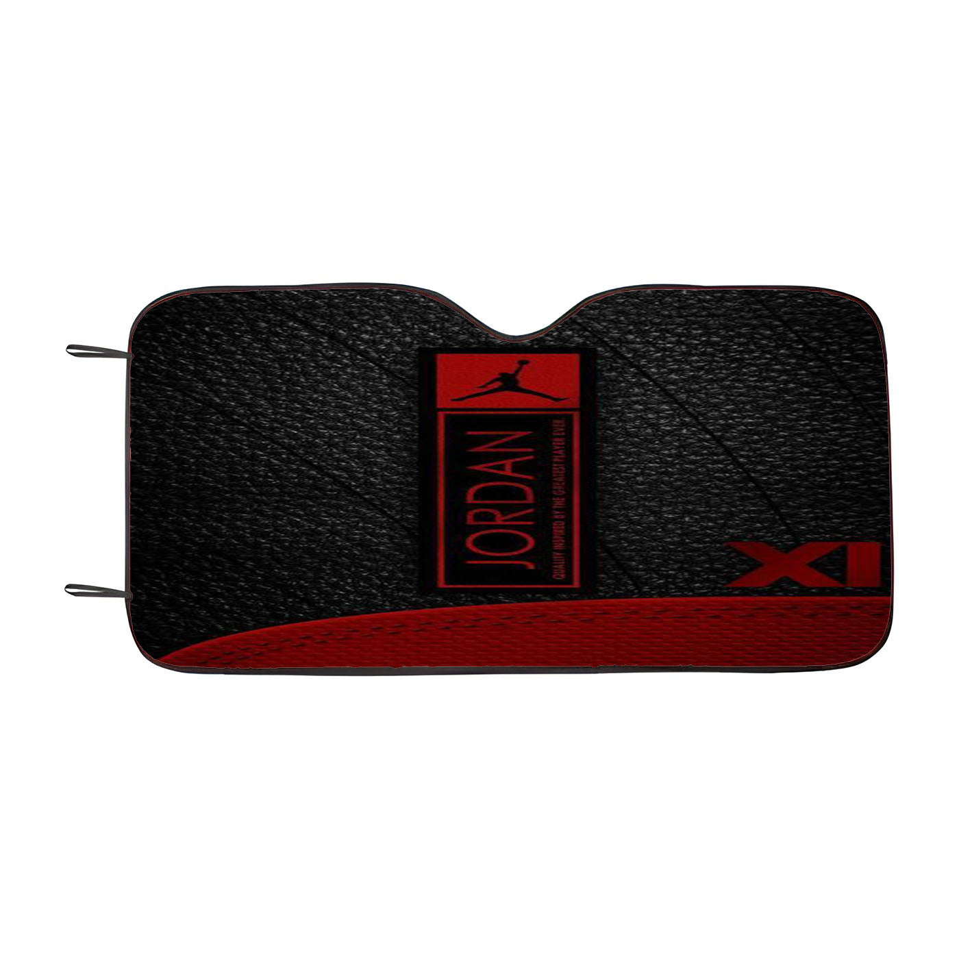 Jumpman Jordan Leather Style Pattern Car Auto Sun Shade Windshield Cover