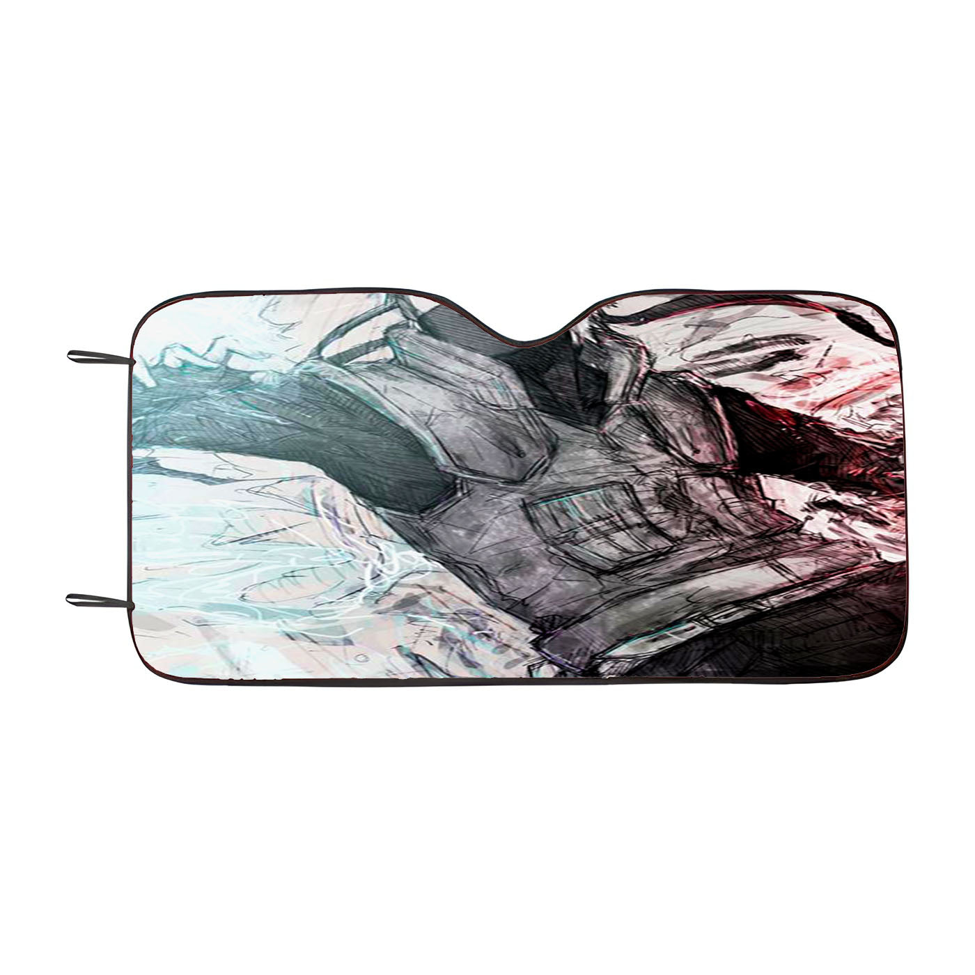 Kakashi Hatake Pencil Sketch Car Auto Sun Shade Windshield Cover