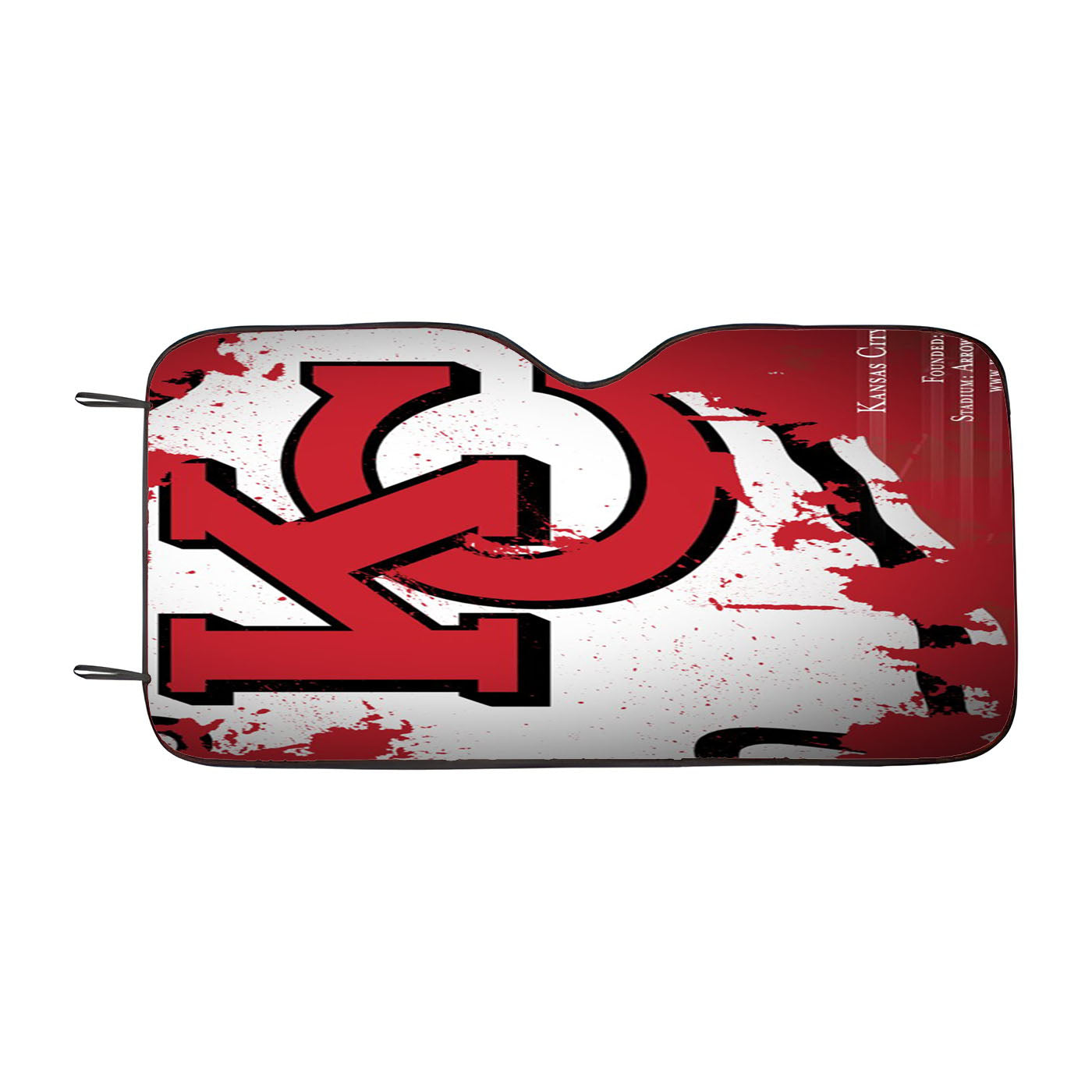 Kansas City Chiefs Car Auto Sun Shade Windshield Cover