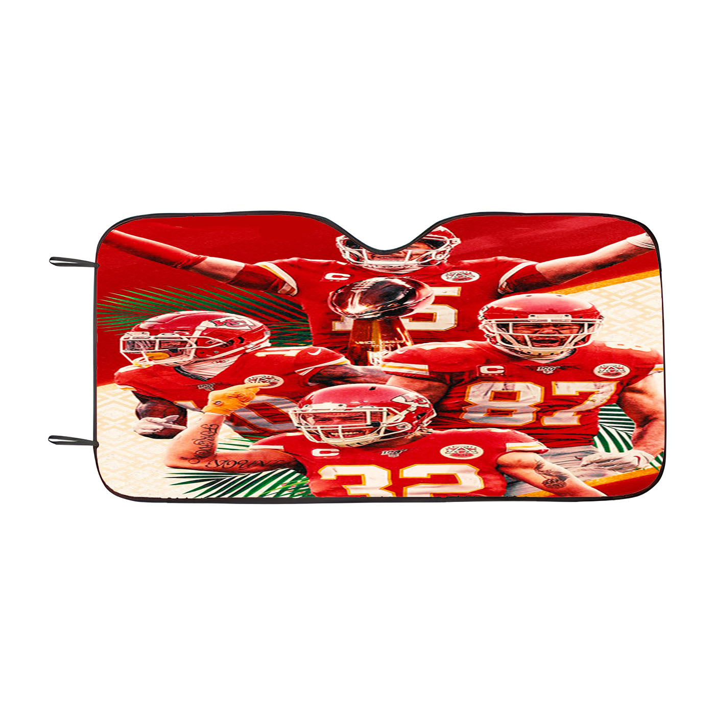 Kansas City Chiefs Logo Champions Car Auto Sun Shade Windshield Cover