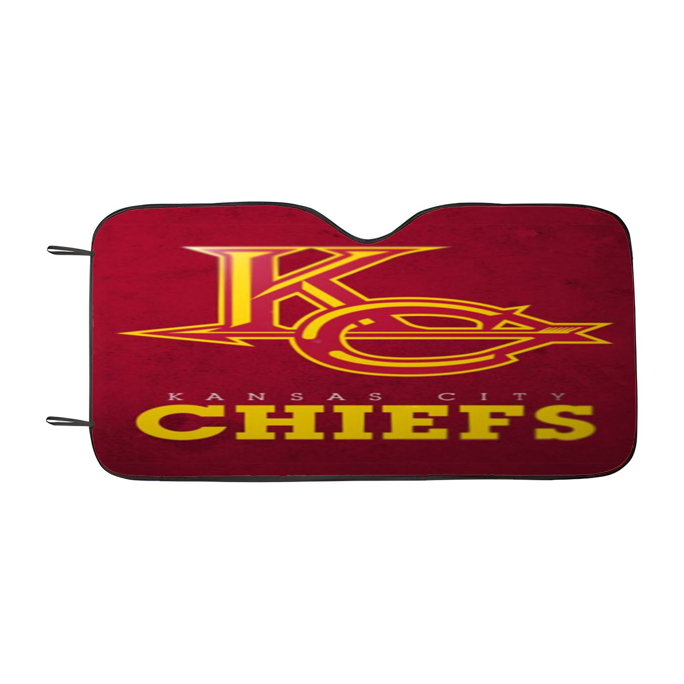 Kansas City Chiefs Red Grunge Wallpaper Car Auto Sun Shade Windshield Cover