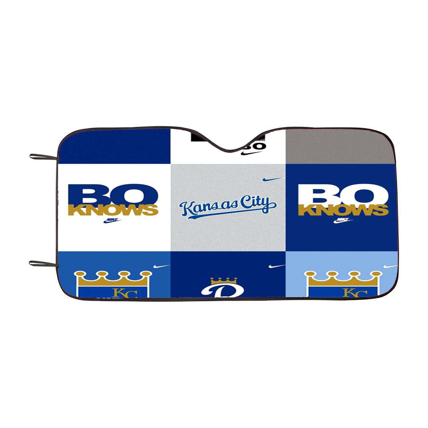 Kansas City Royals Logo Collage Car Auto Sun Shade Windshield Cover