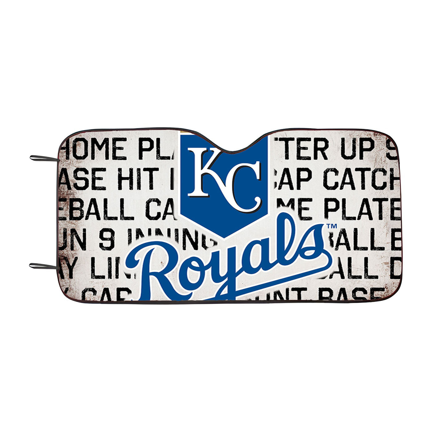 Kansas City Royals Logo On Typography Car Auto Sun Shade Windshield Cover
