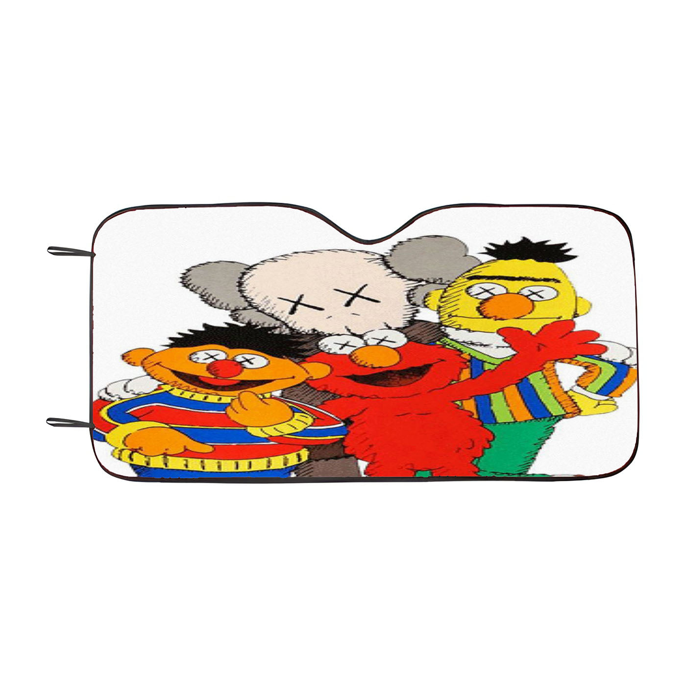 Kaws And Sesame Family Car Auto Sun Shade Windshield Cover