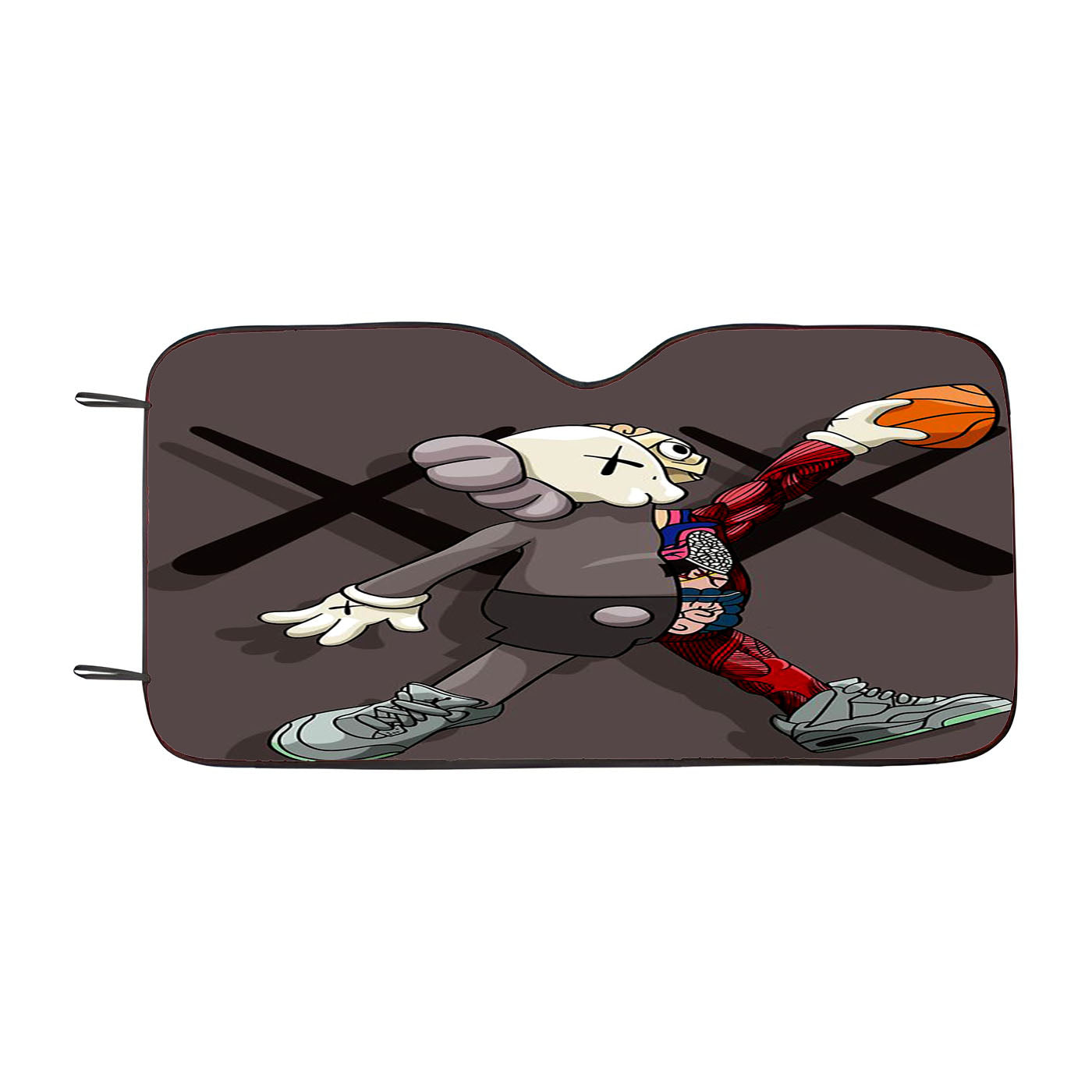 Kaws Basketball Car Auto Sun Shade Windshield Cover