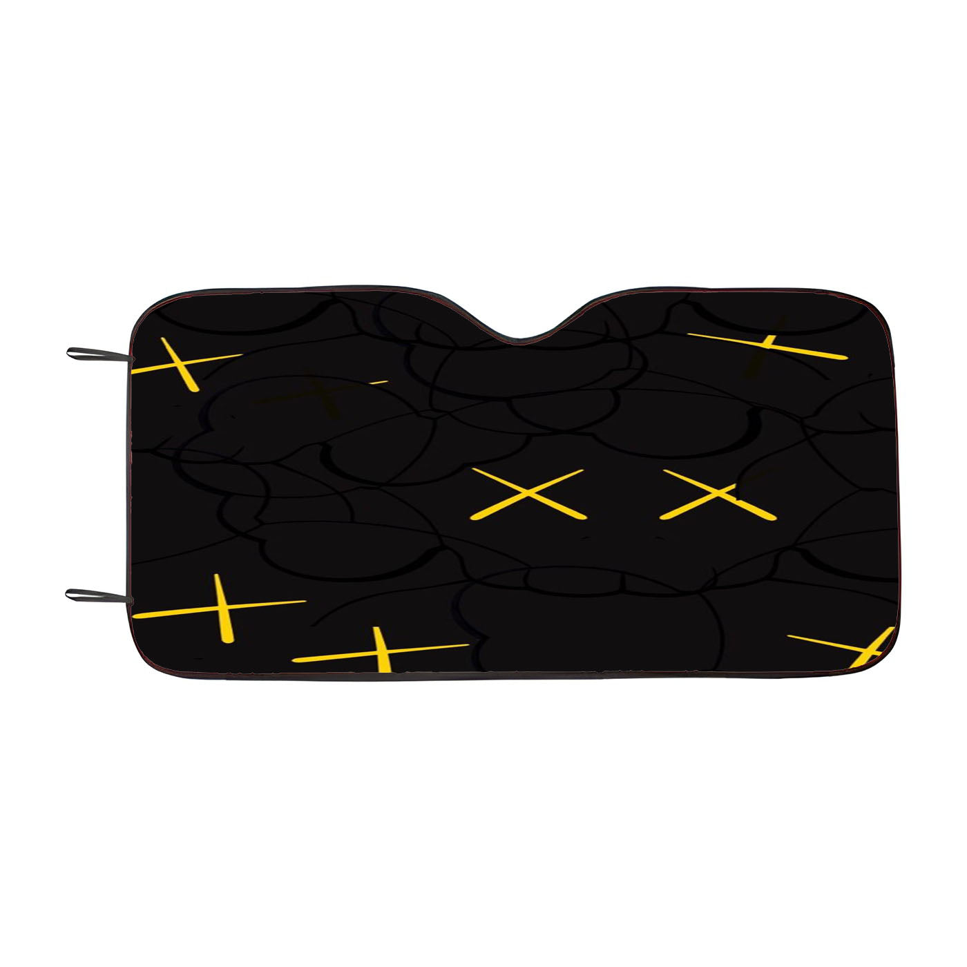 Kaws In Black Car Auto Sun Shade Windshield Cover