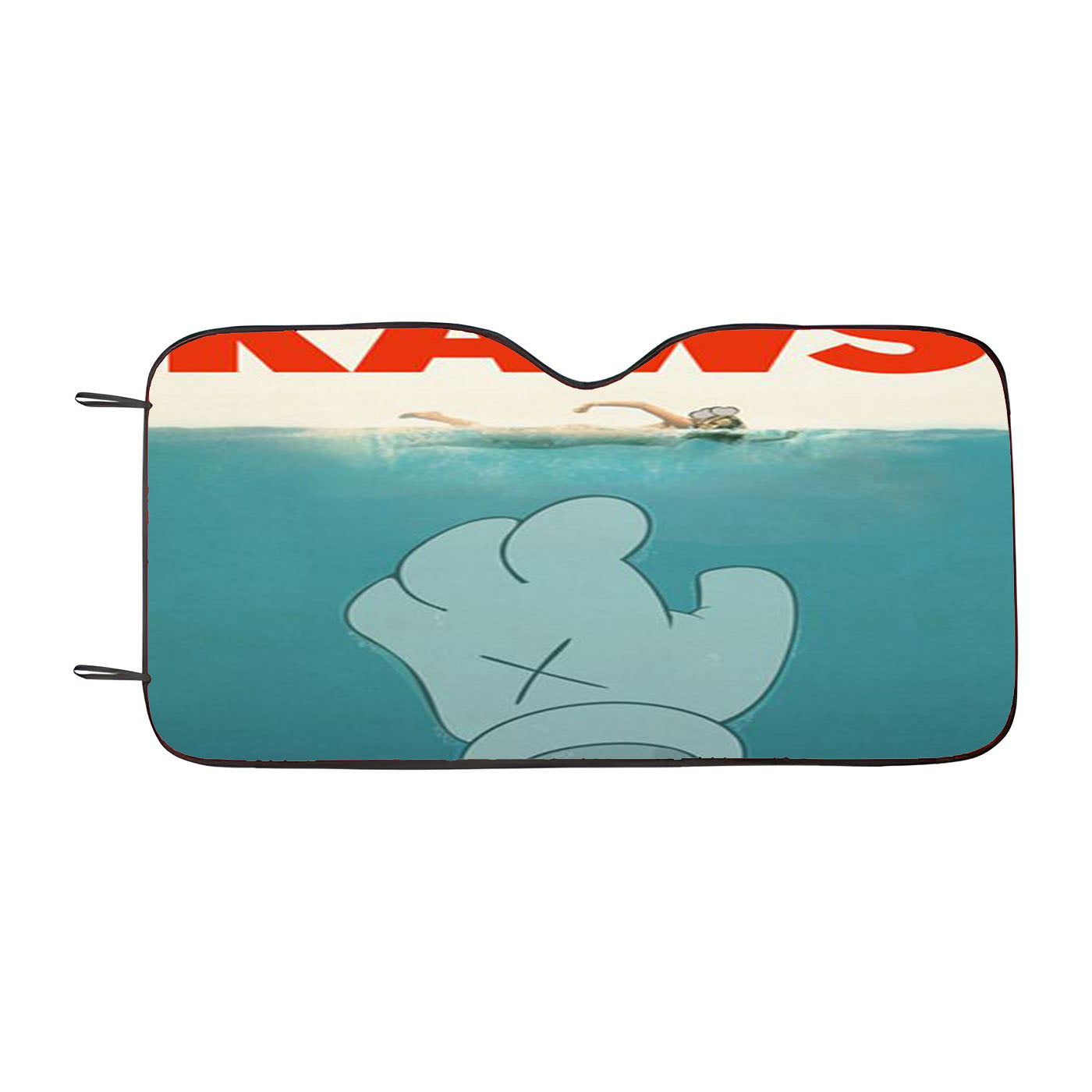 Kaws Jaws Tribute Grunge Style Car Auto Sun Shade Windshield Cover