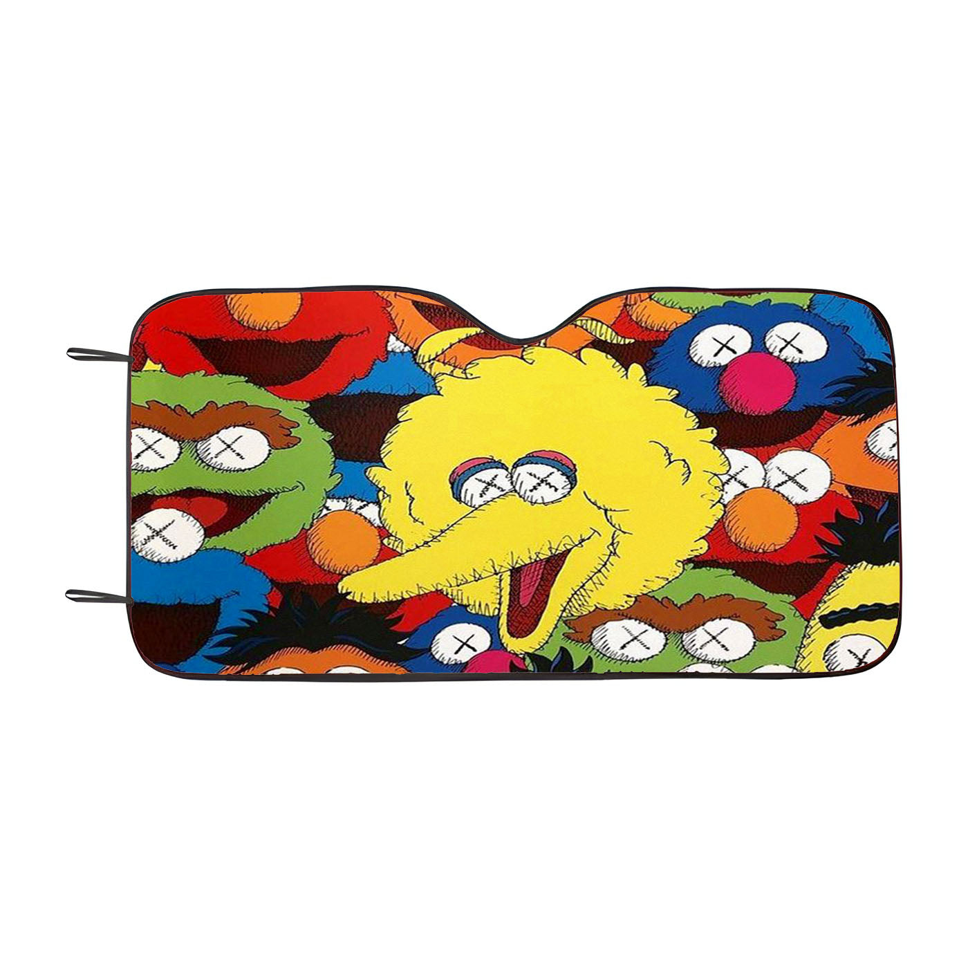 Kaws Noise Wallpaper Sesame Street Car Auto Sun Shade Windshield Cover