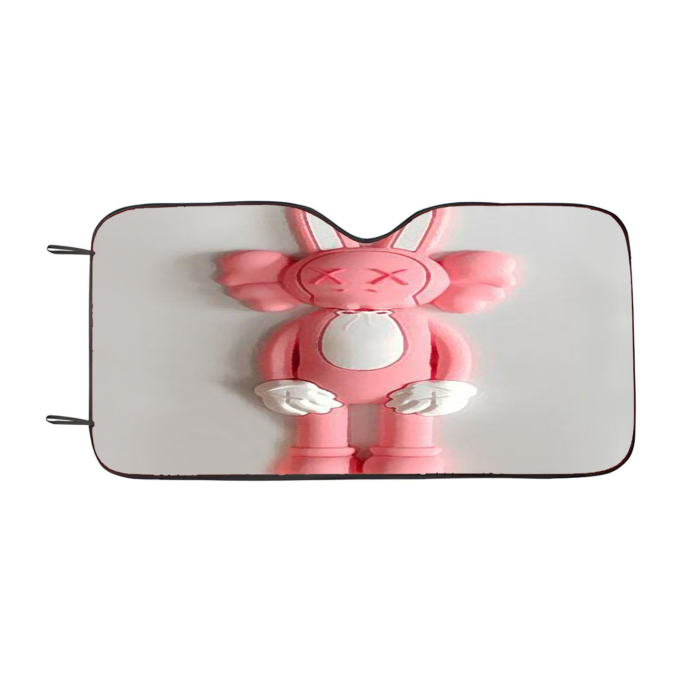 Kaws X Pink Rabbit Car Auto Sun Shade Windshield Cover