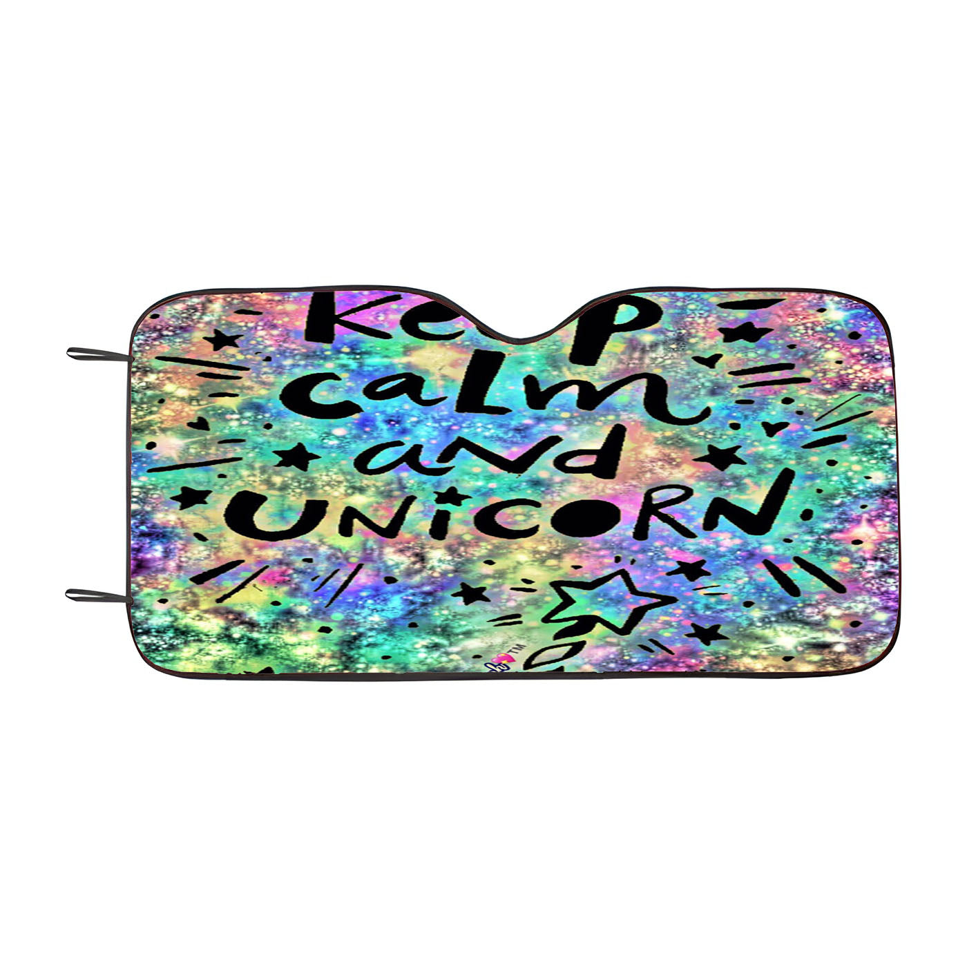 Keep Calm And Unicorn Art Galaxy Colorful Car Auto Sun Shade Windshield Cover