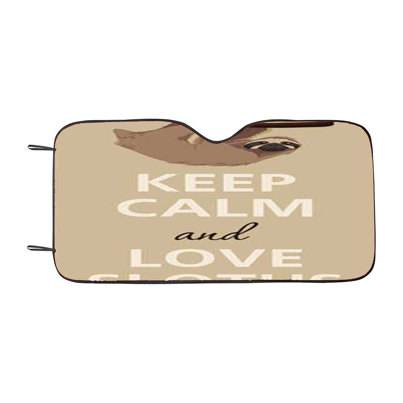 Keep Calm Love Sloths Car Auto Sun Shade Windshield Cover
