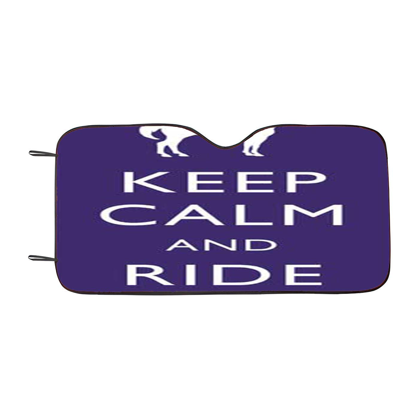 Keep Calm Ride On Car Auto Sun Shade Windshield Cover