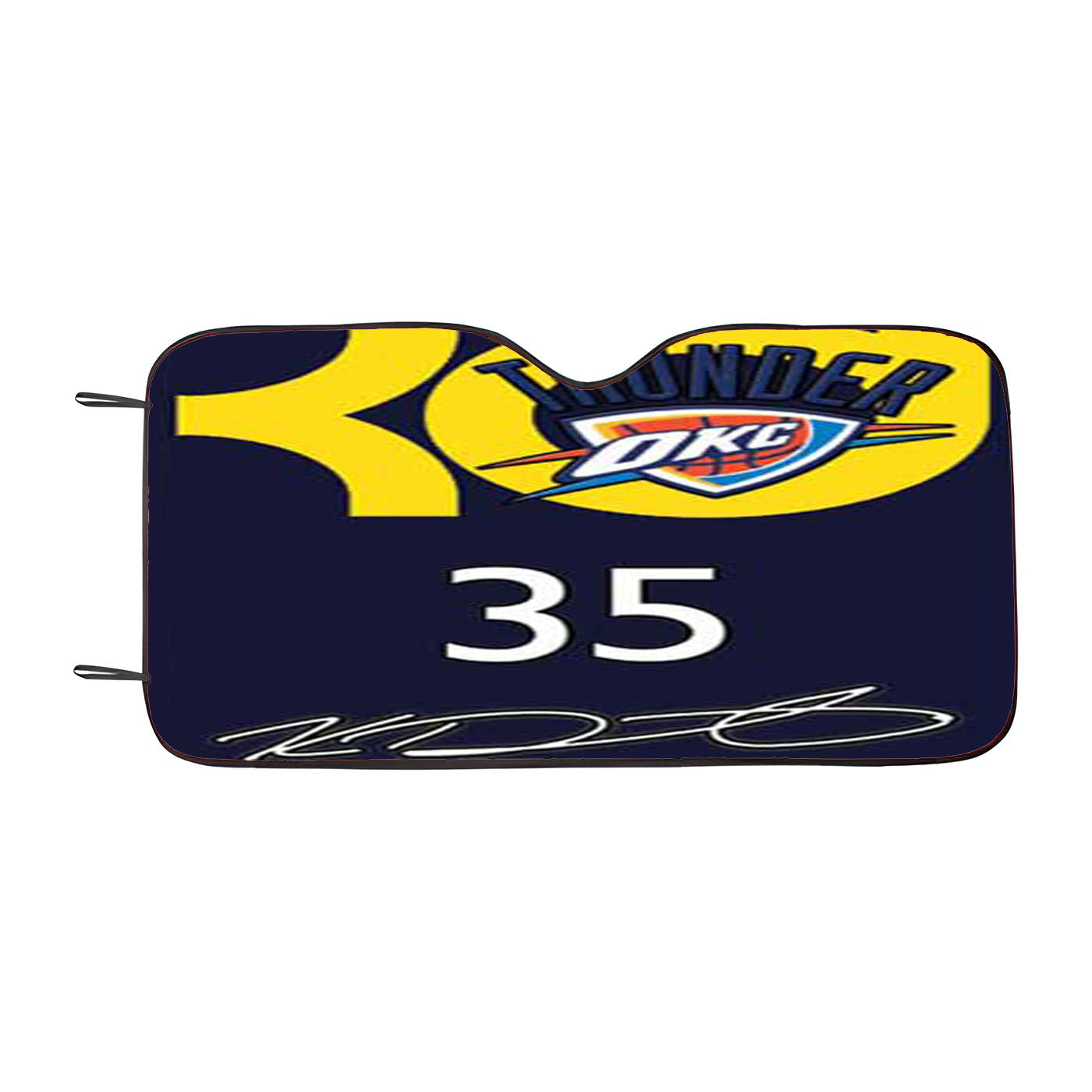 Kevin Durant Autograph Blue Car Auto Sun Shade Windshield Cover