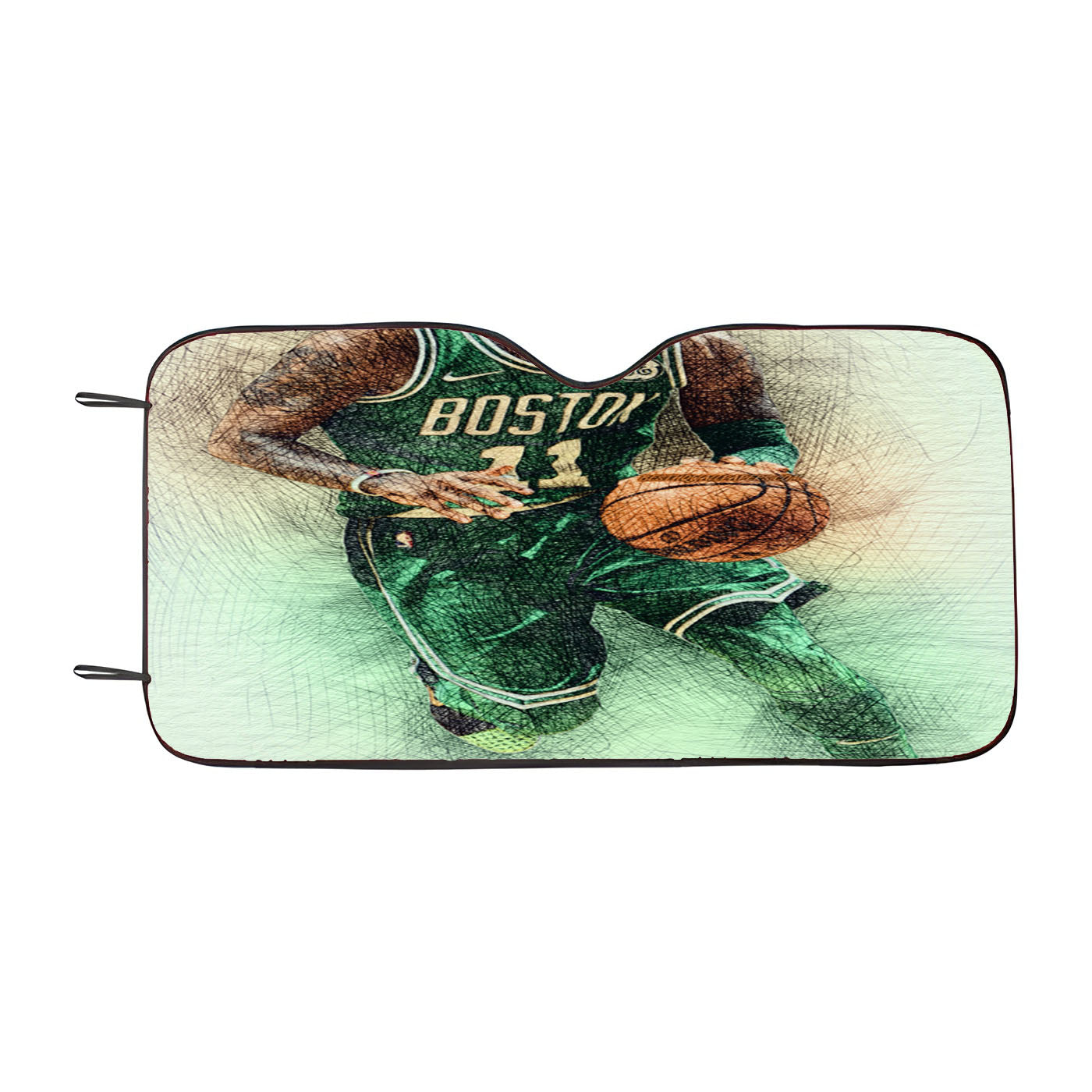Kyrie Andrew Irving Artwork Car Auto Sun Shade Windshield Cover