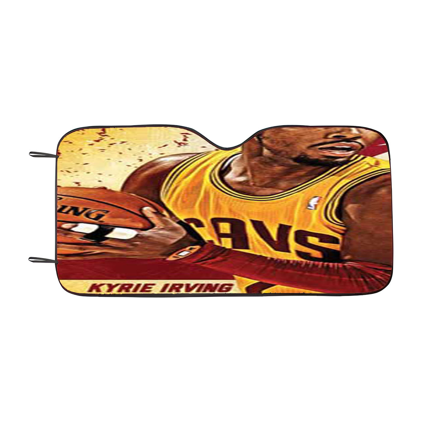 Kyrie Irving Yellow Bkg Car Auto Sun Shade Windshield Cover