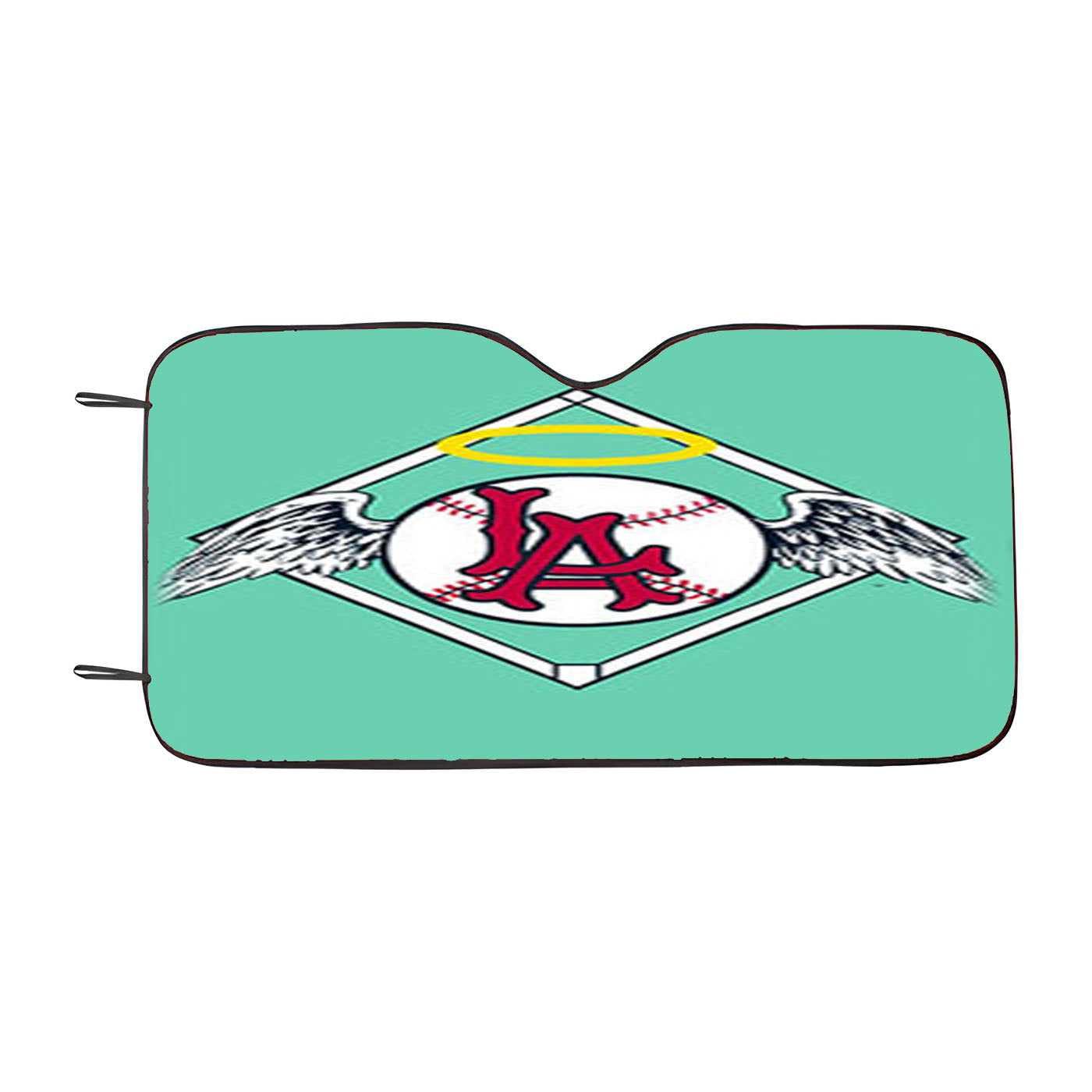 La Baseball Logo Light Blue Car Auto Sun Shade Windshield Cover
