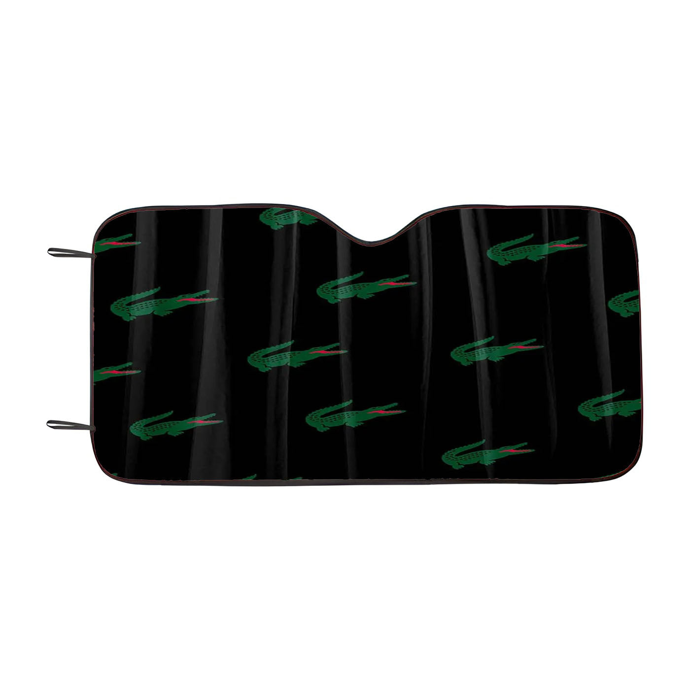 Lacoste Black Car Auto Sun Shade Windshield Cover