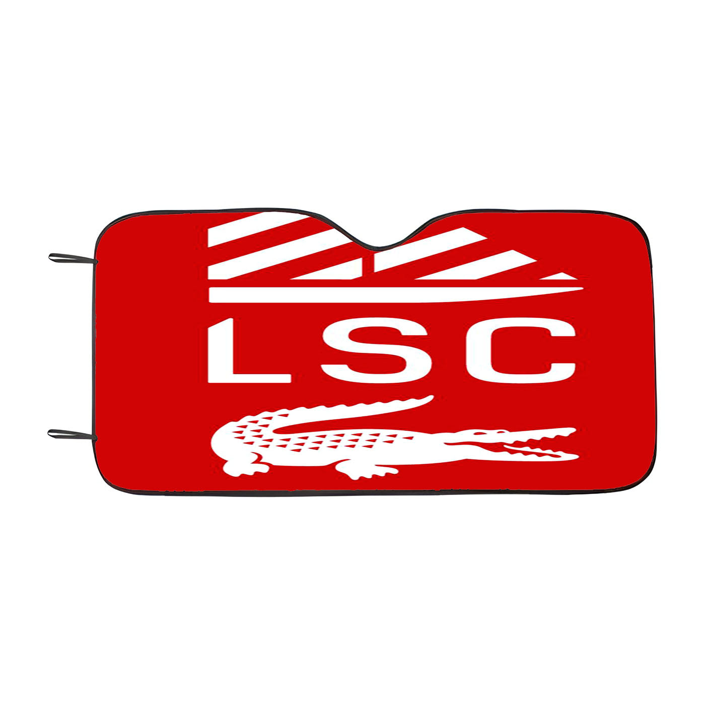 Lacoste Sailing Club Red Car Auto Sun Shade Windshield Cover